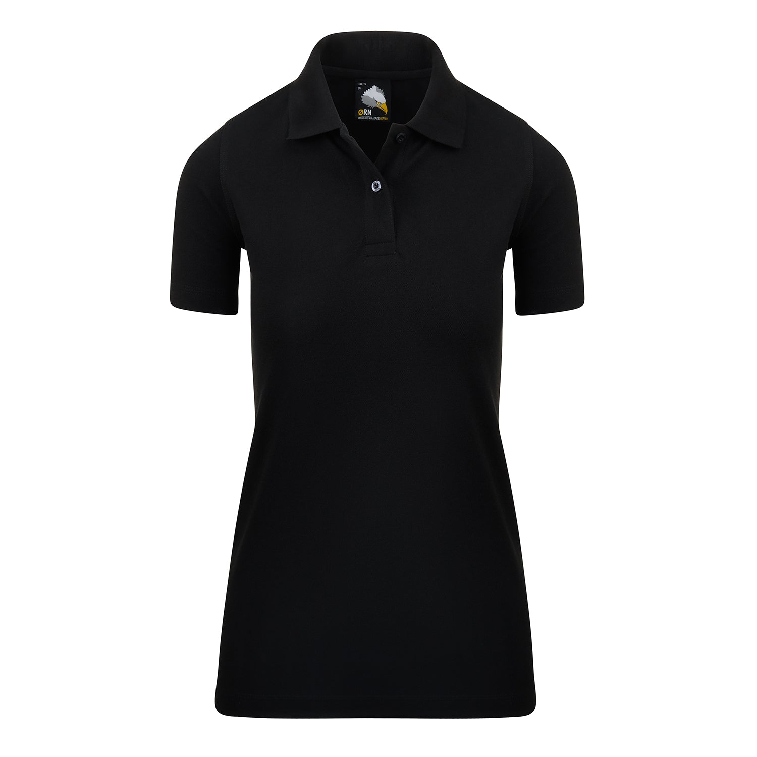 Orn Ladies Raven Poloshirt - Black - 1136 - Black - Customisable T-Shirts & Poloshirts