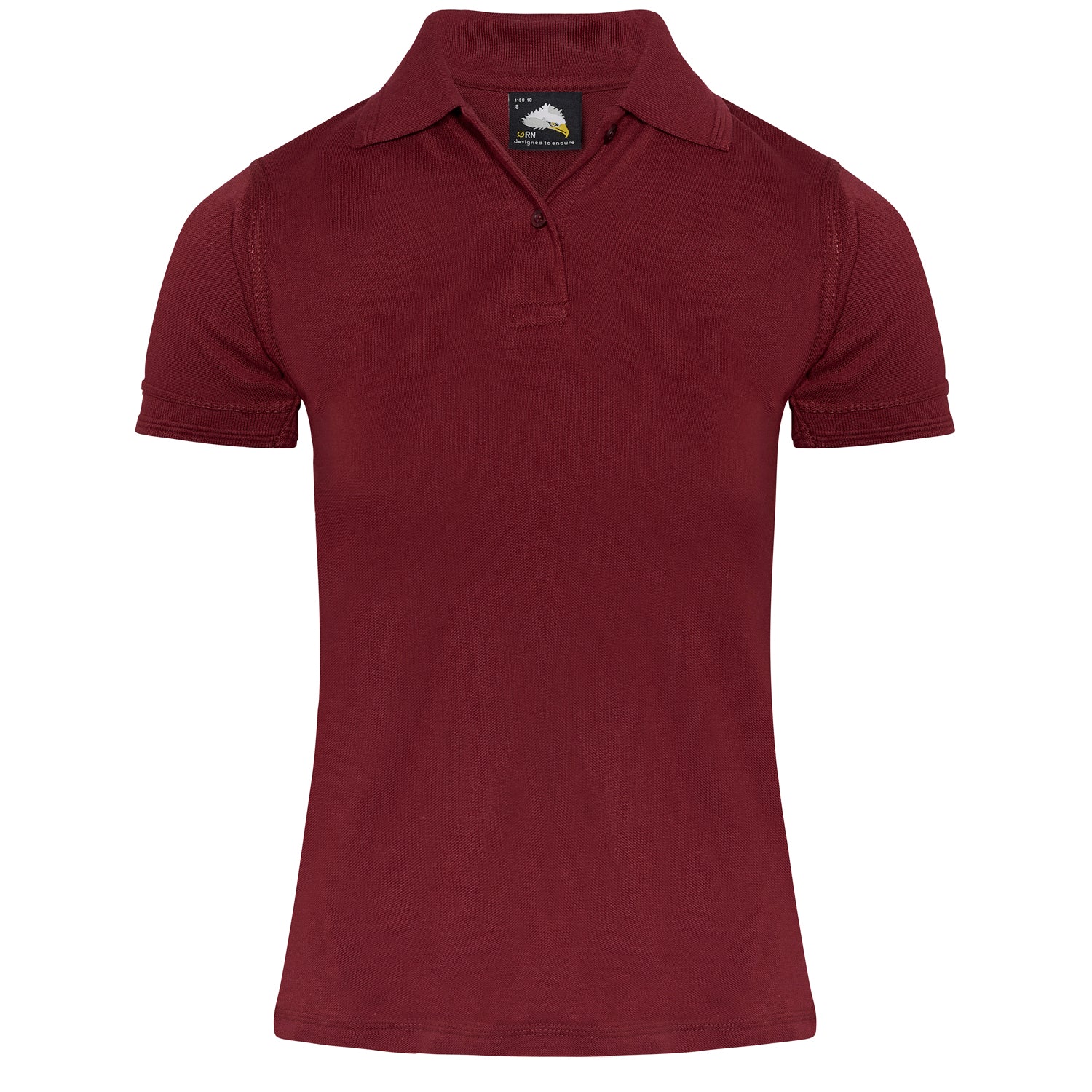 Orn Ladies Eagle Poloshirt - Burgundy - 1160 - Burgundy - Customisable T-Shirts & Poloshirts
