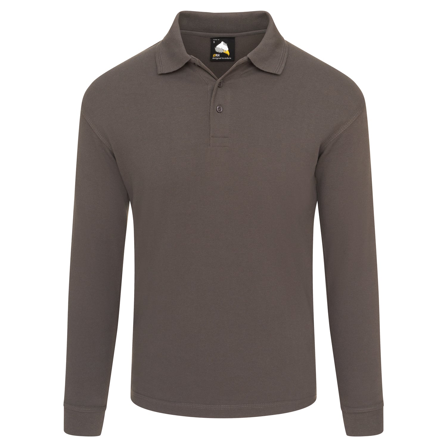 Orn Weaver Long Sleeved Poloshirt - Graphite - 1170 - Graphite - Customisable T-Shirts & Poloshirts