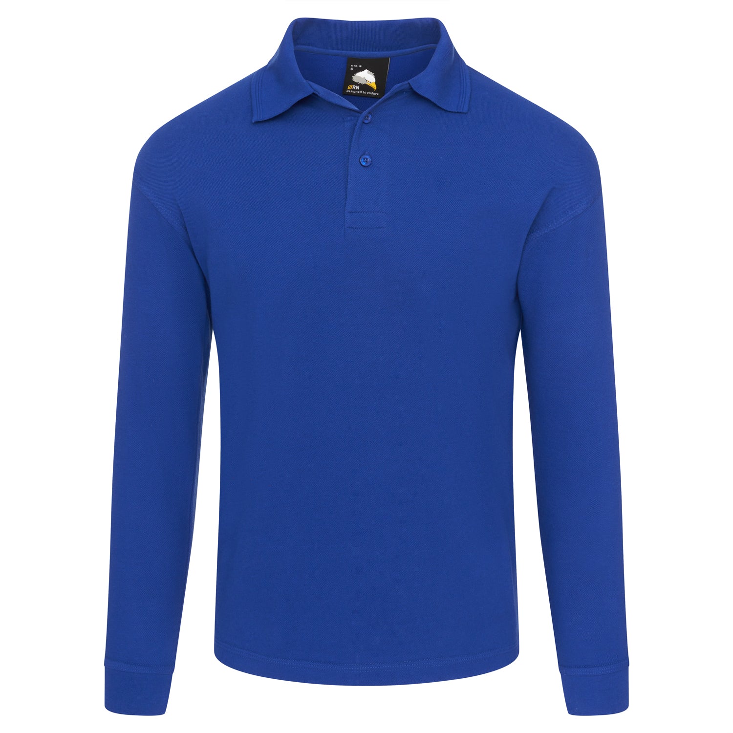 Orn Weaver Long Sleeved Poloshirt - Royal - 1170 - Royal - Customisable T-Shirts & Poloshirts
