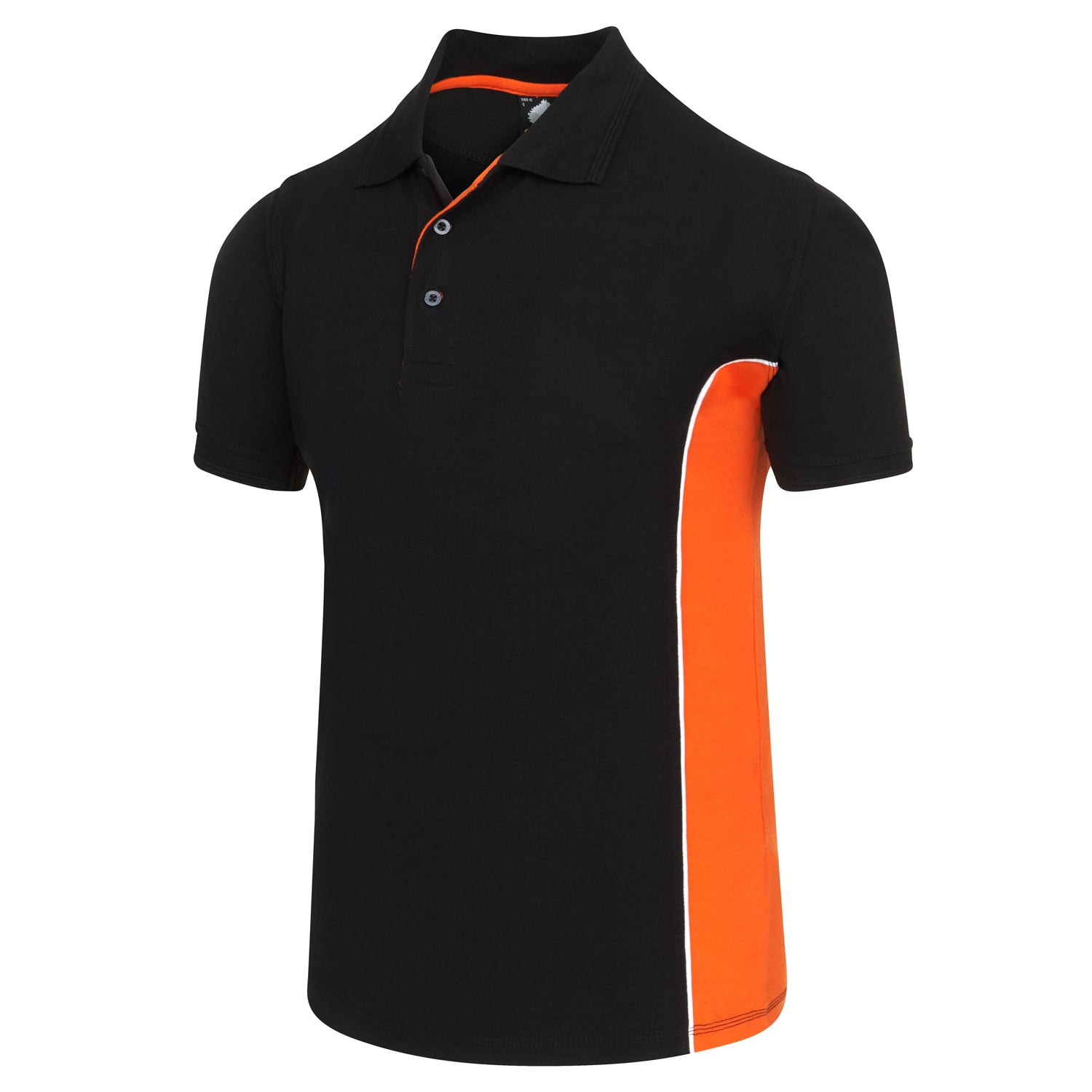 Orn Silverswift Poloshirt - Black - Orange - 1180 - - Customisable T-Shirts & Poloshirts