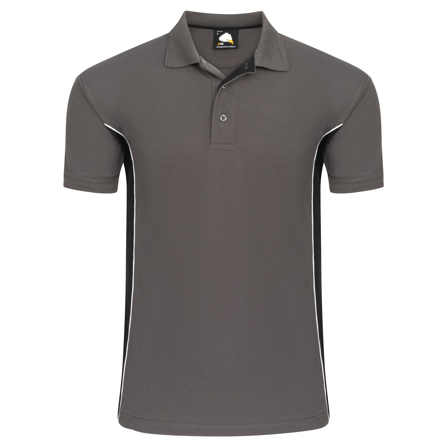 Orn Silverswift Poloshirt - Graphite - Black - 1180 - Graphite - Black - Customisable T-Shirts & Poloshirts