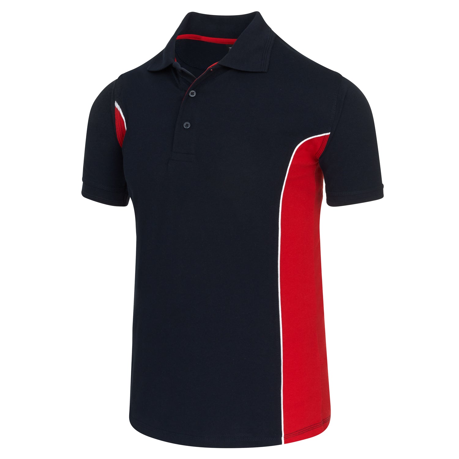 Orn Silverswift Poloshirt - Navy - Red - 1180 - - Customisable T-Shirts & Poloshirts