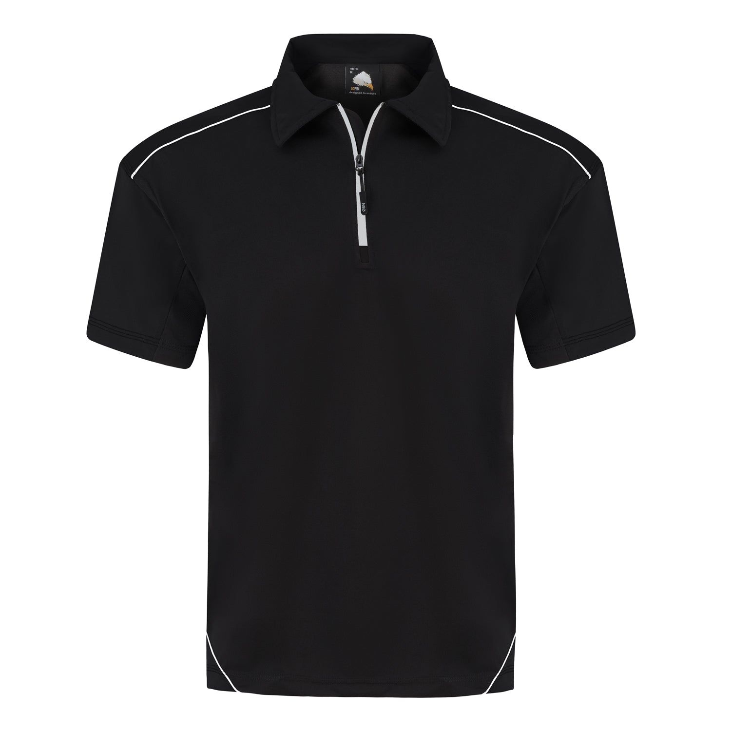 Orn Fireback Wicking Poloshirt - Black - Black - 1183 - Black - Black - Customisable T-Shirts & Poloshirts
