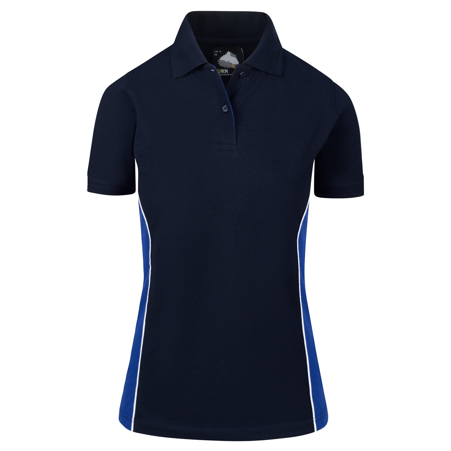 Orn Ladies Silverswift Poloshirt - Navy - Royal - 1186 - Navy - Royal - Customisable T-Shirts & Poloshirts