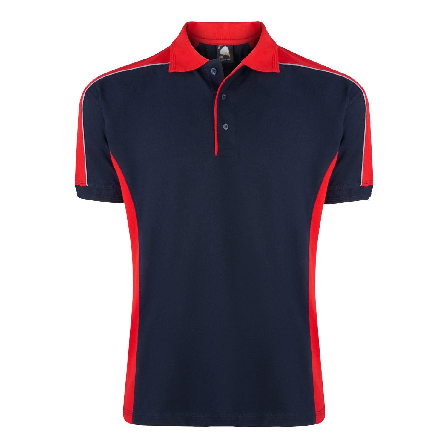 Orn Avocet Poloshirt - Navy - Red - 1188 - Navy - Red - Customisable T-Shirts & Poloshirts
