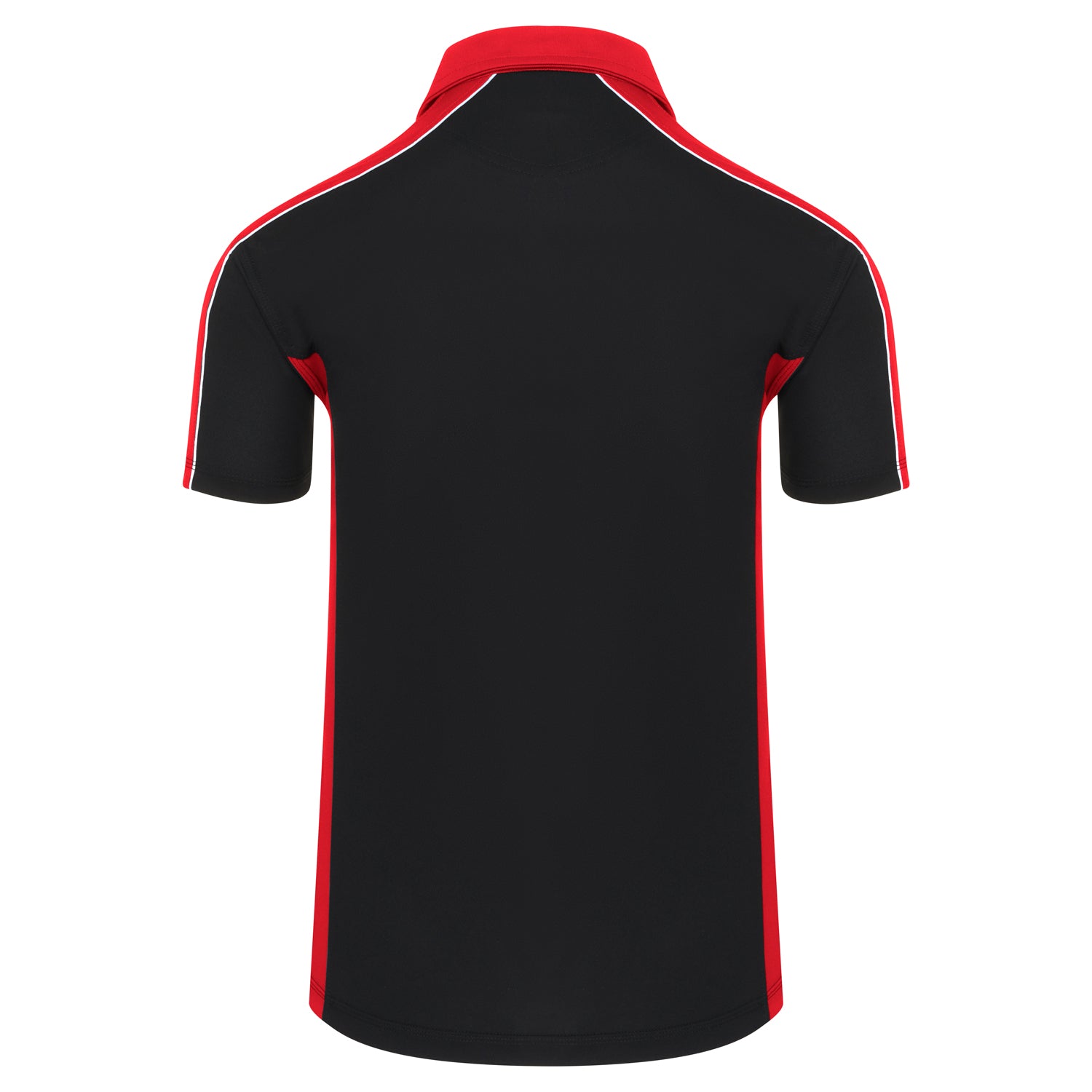 Orn Avocet Wicking Poloshirt - Black - Red - 1198 - - Customisable T-Shirts & Poloshirts