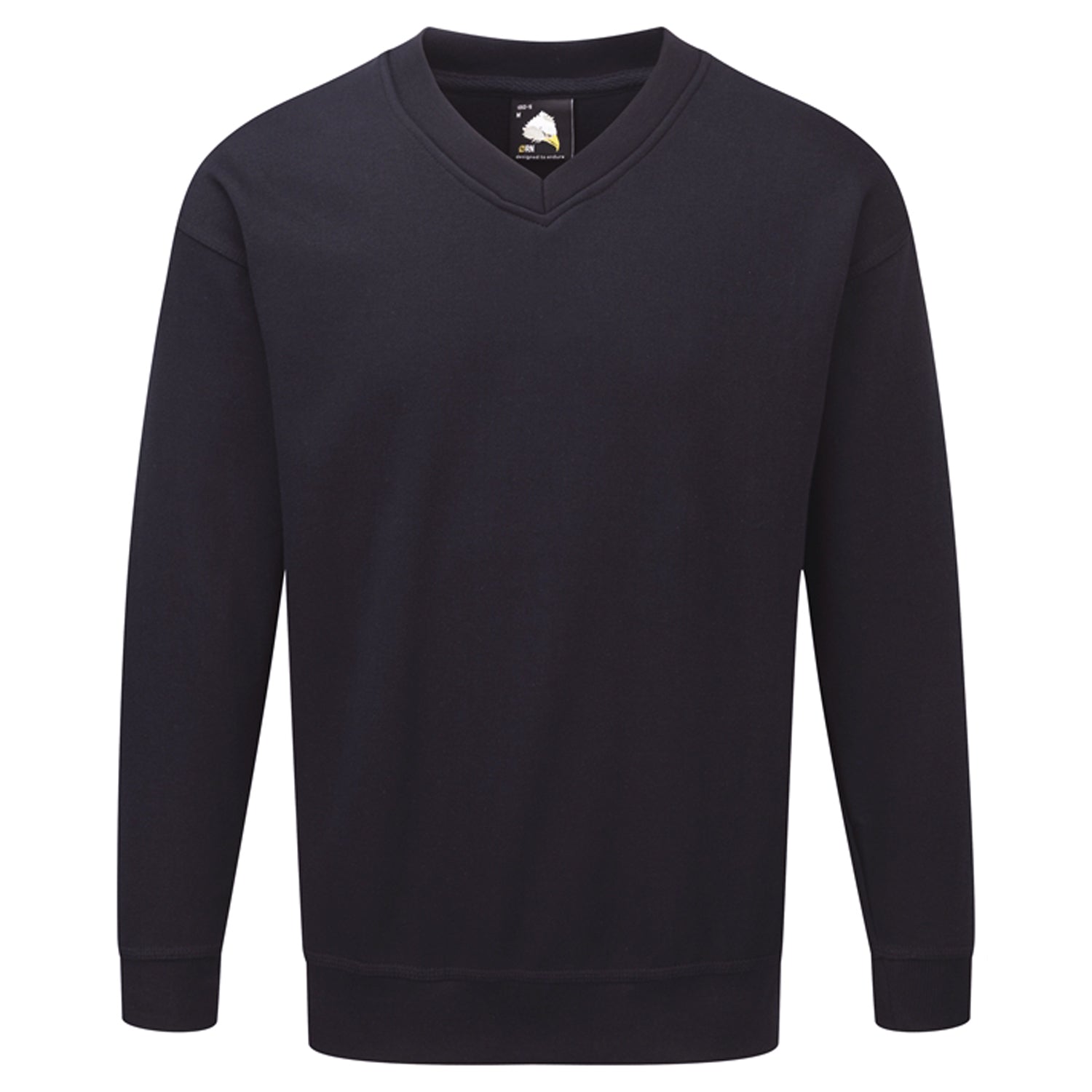 Orn Buzzard V-Neck Sweatshirt - Navy - 1260 - Navy - Customisable Sweatshirts & Hoodies
