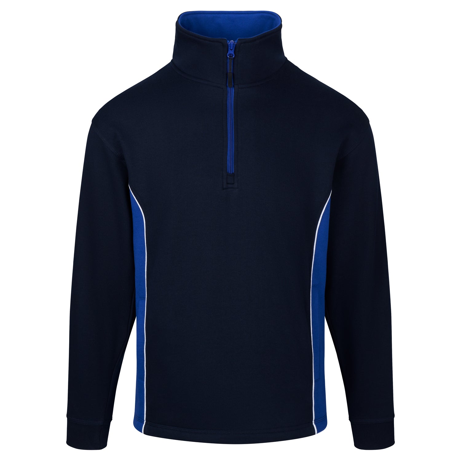 Orn Silverswift Quarter Zip Sweatshirt - Navy - Royal - 1278 - Navy - Royal - Customisable Sweatshirts & Hoodies