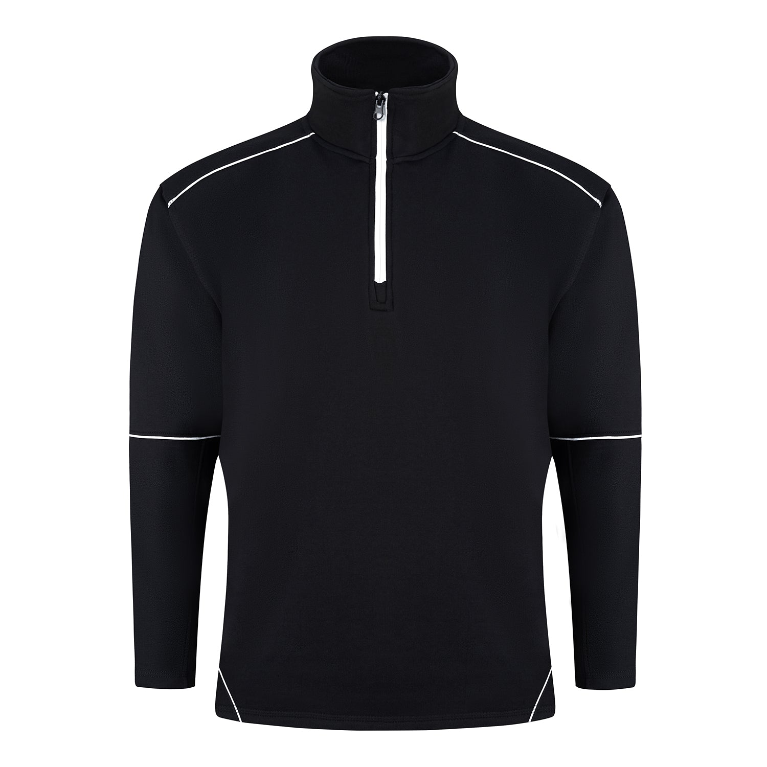 Orn Fireback Quarter Zip Sweatshirt - Black - Black - 1283 - Black - Black - Customisable Sweatshirts & Hoodies