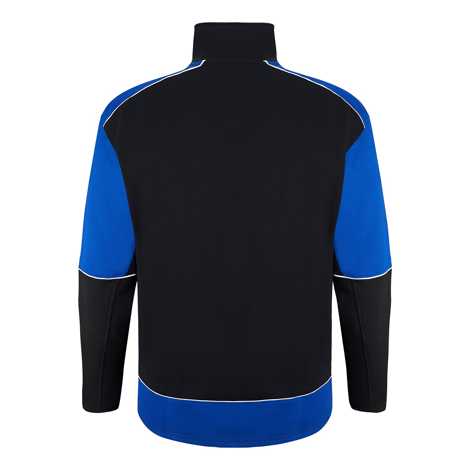 Orn Fireback Quarter Zip Sweatshirt - Black - Royal - 1283 - - Customisable Sweatshirts & Hoodies