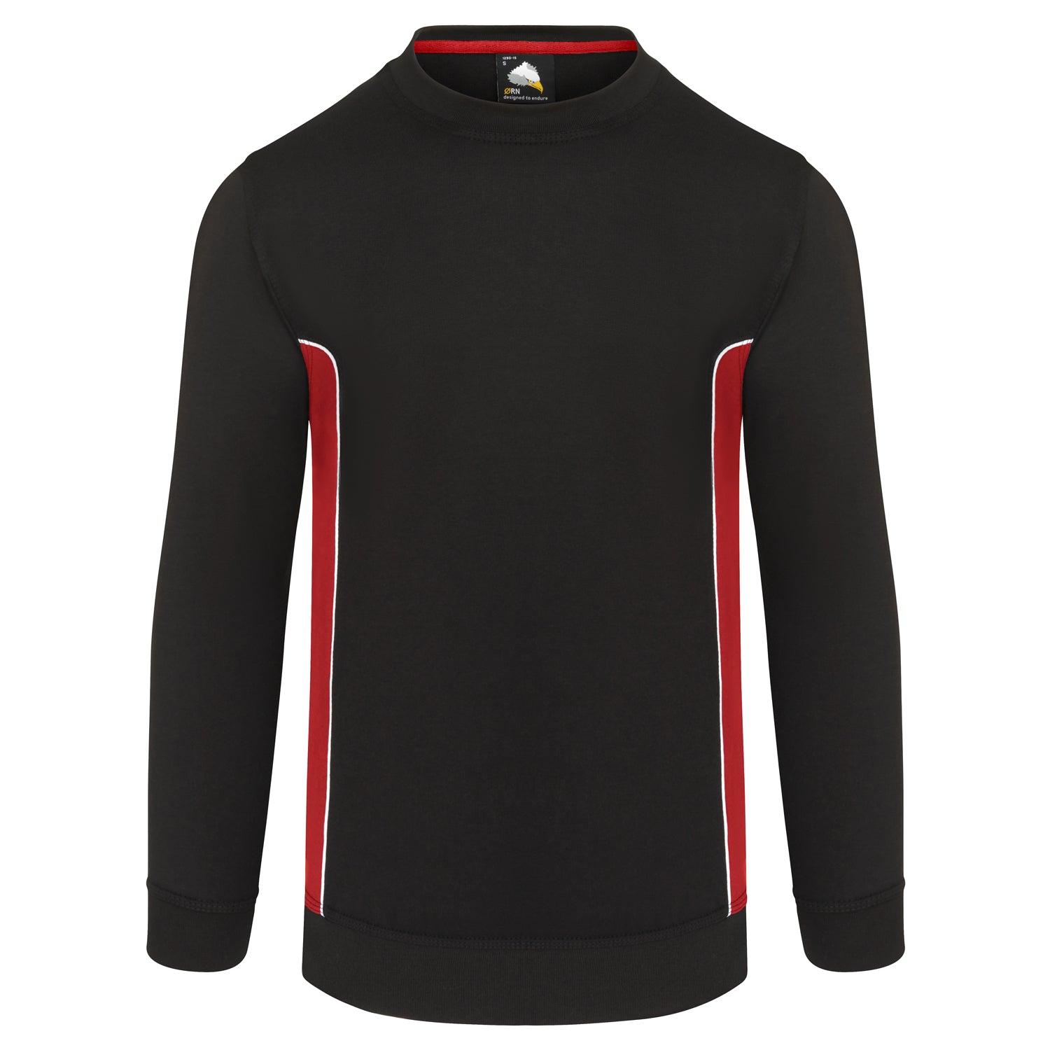 Orn Silverswift Sweatshirt - Black - Red - 1290 - Black - Red - Customisable Sweatshirts & Hoodies
