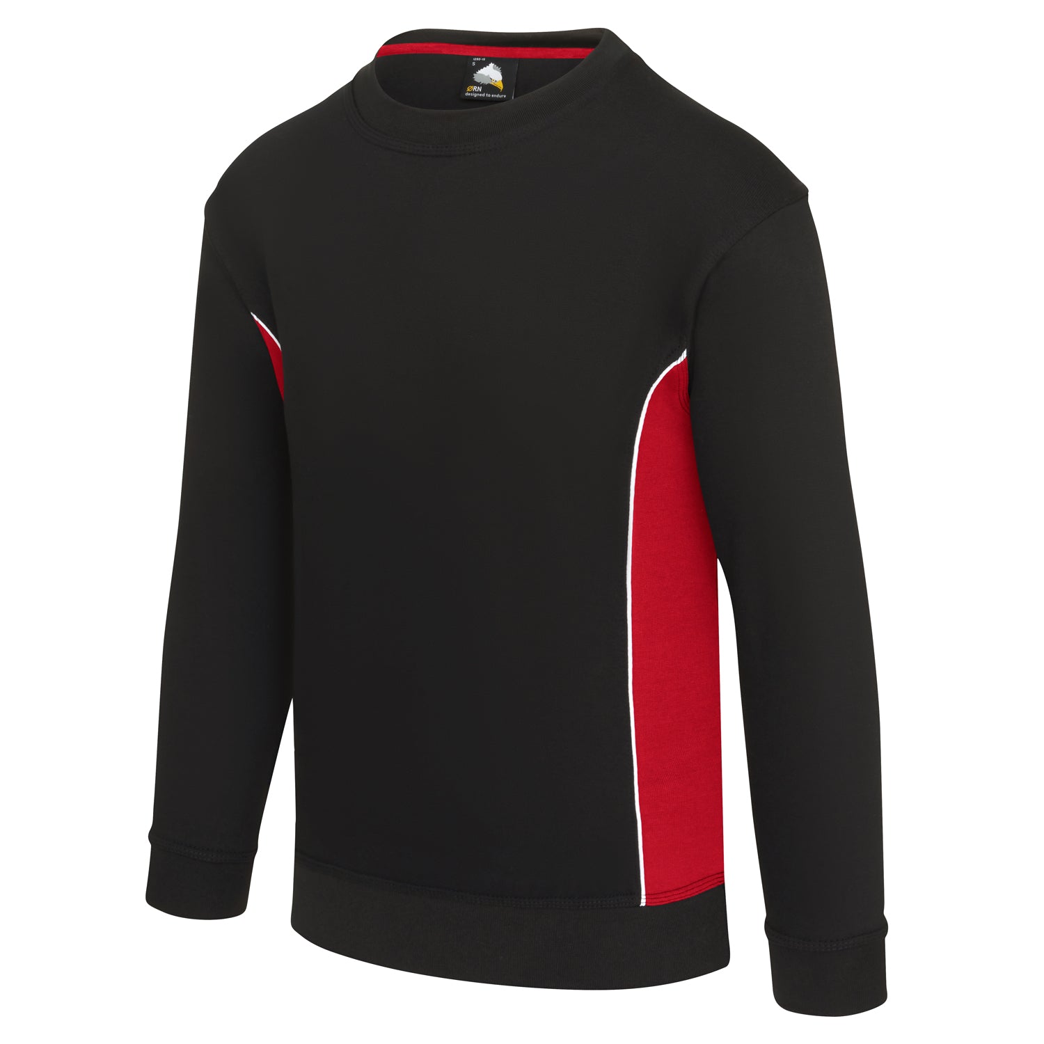 Orn Silverswift Sweatshirt - Black - Red - 1290 - - Customisable Sweatshirts & Hoodies