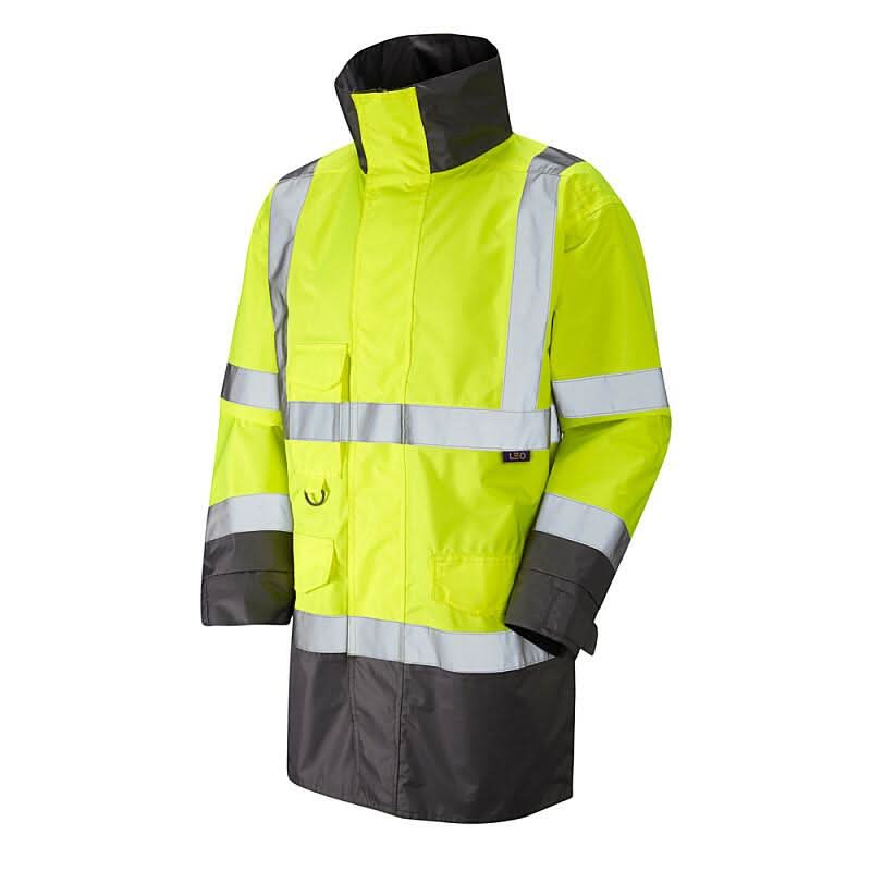 Leo Torridge ISO 20471 Class 3 Breathable Lightweight Anorak Jacket A06 - Yellow - Customisable Jacket