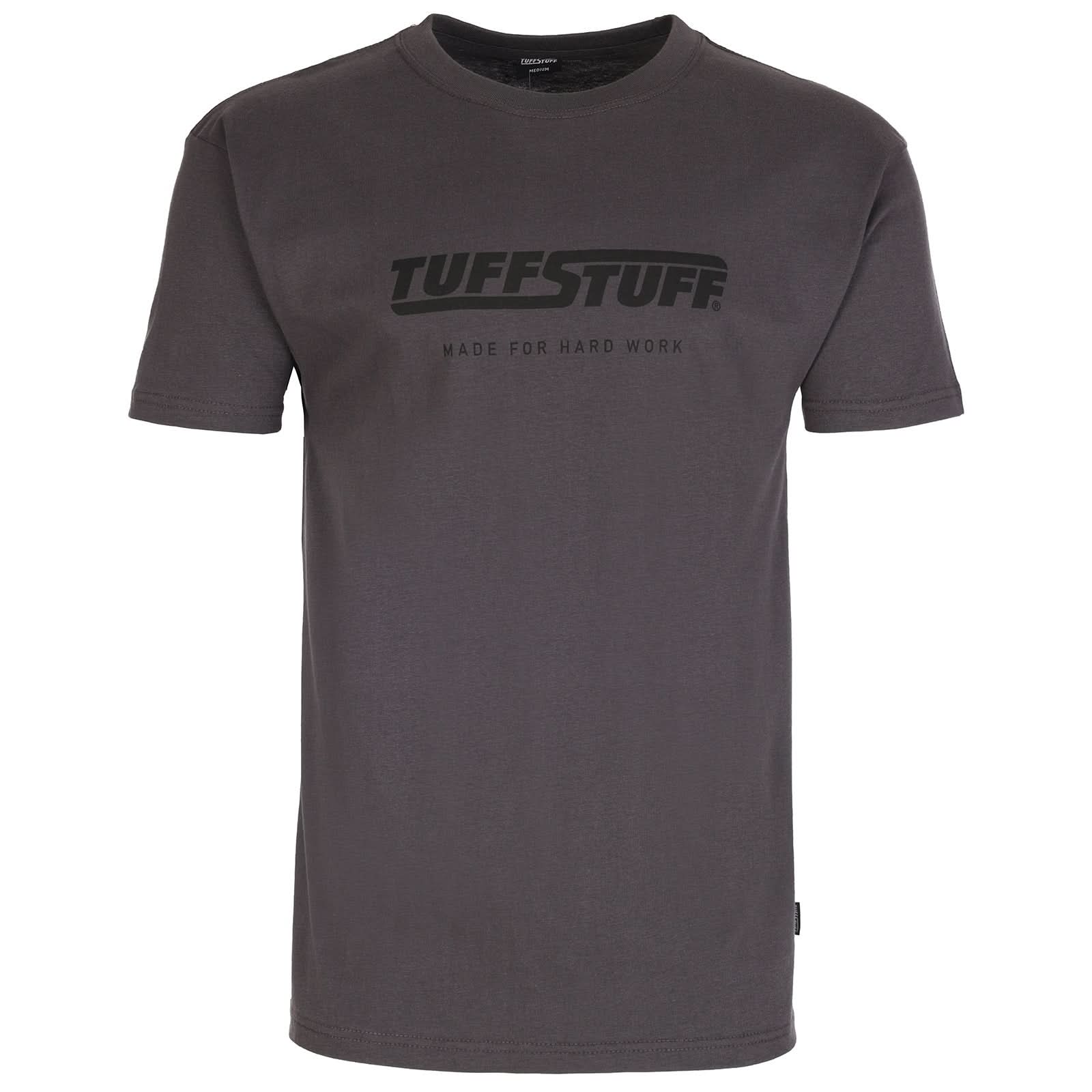 Tuffstuff Logo T Shirt 155 - GREY - Customisable Tops