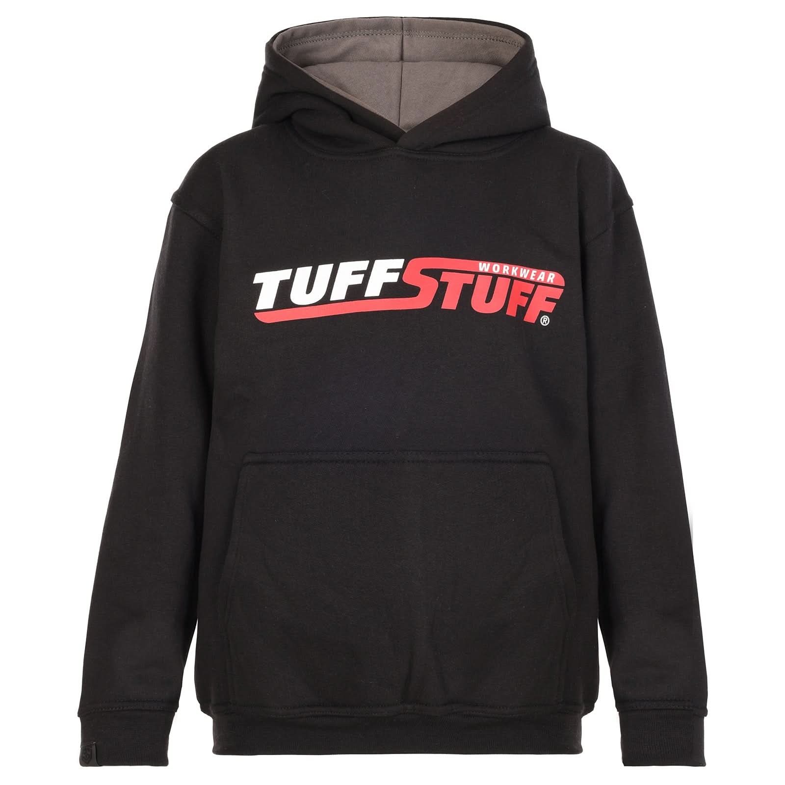 Tuffstuff Junior Logo Hoodie 199 - BLACK - Customisable CHILDRENSWEAR