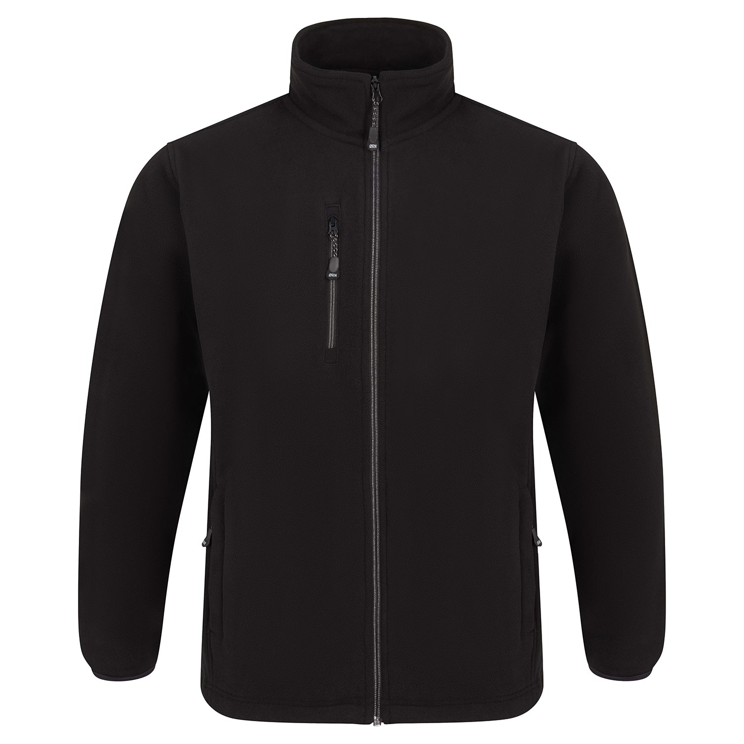 Orn Falcon EarthPro® GRS Fleece - Black - 3100R - Black - Customisable Softshells, Fleeces & Jackets
