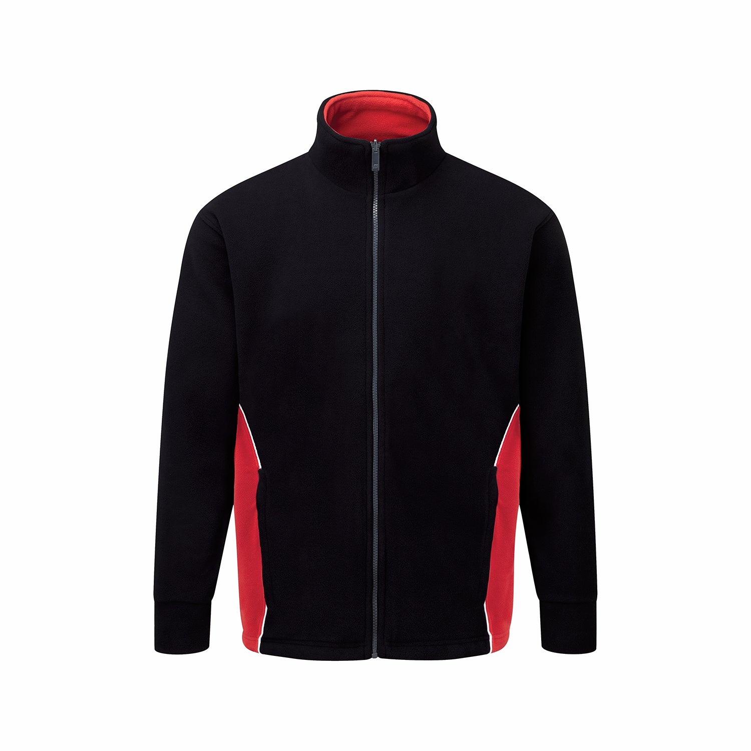 Orn Silverswift Fleece - Black - Red - 3180 - Black - Red - Customisable Softshells, Fleeces & Jackets