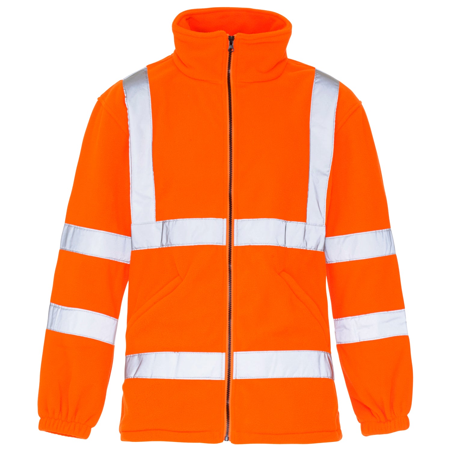 Hi Vis Fleece Jacket - H44 - Orange - Customisable