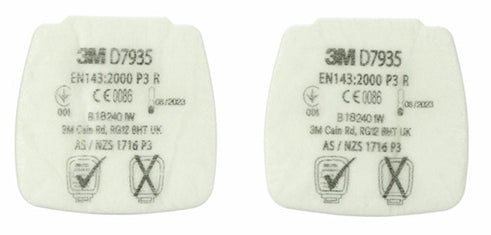3m M D Secure Click P R Particulate Filter 3 Md7935 - White 482X250X215MM - Customisable Respiratory Protection