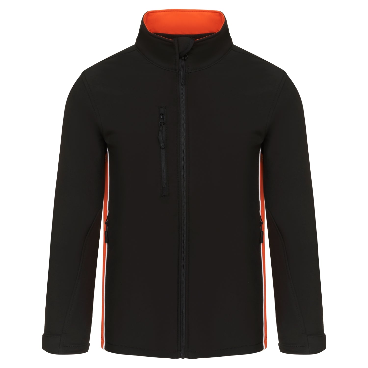 Orn Silverswift Softshell - Black - Orange - 4280 - Black - Orange - Customisable Softshells, Fleeces & Jackets