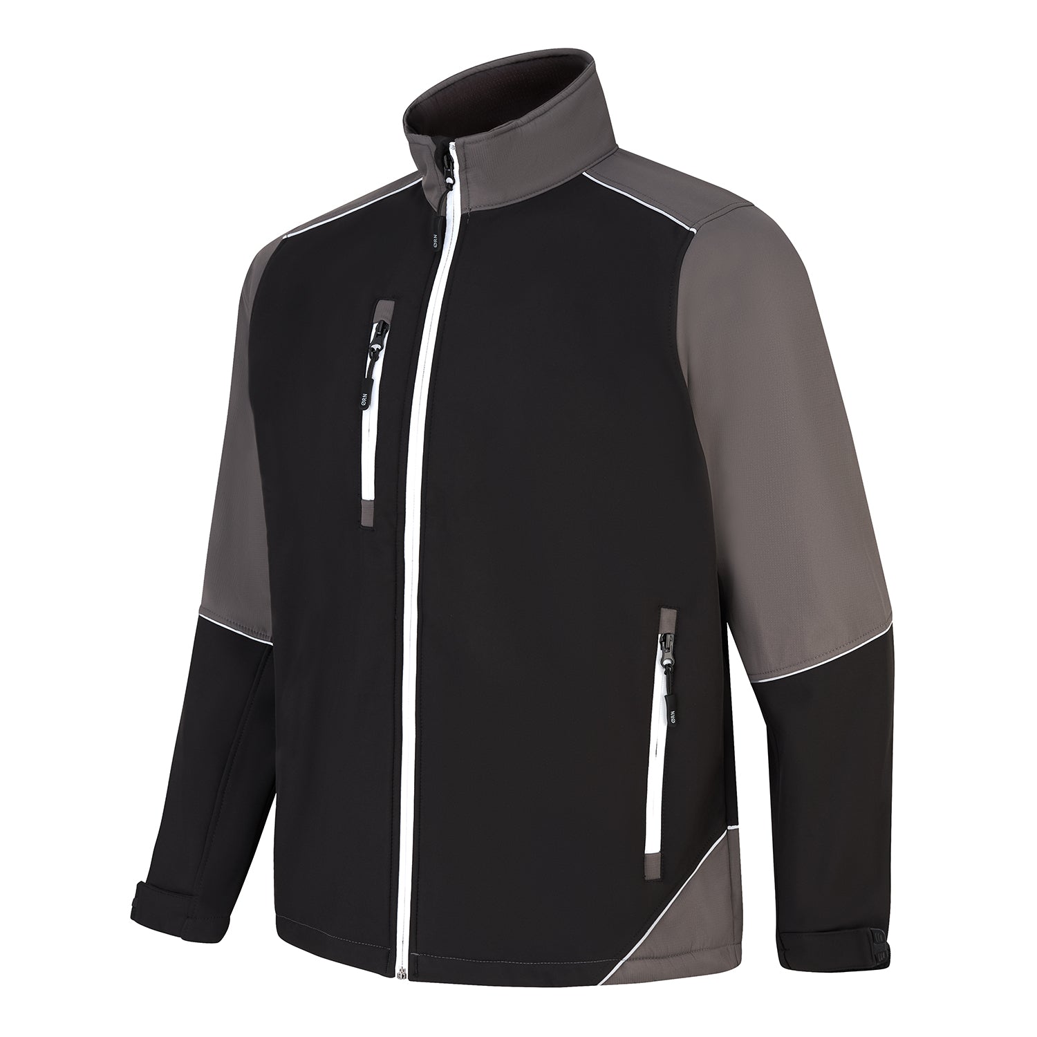 Orn Fireback Softshell - Black - Graphite - 4283 - - Customisable Softshells, Fleeces & Jackets