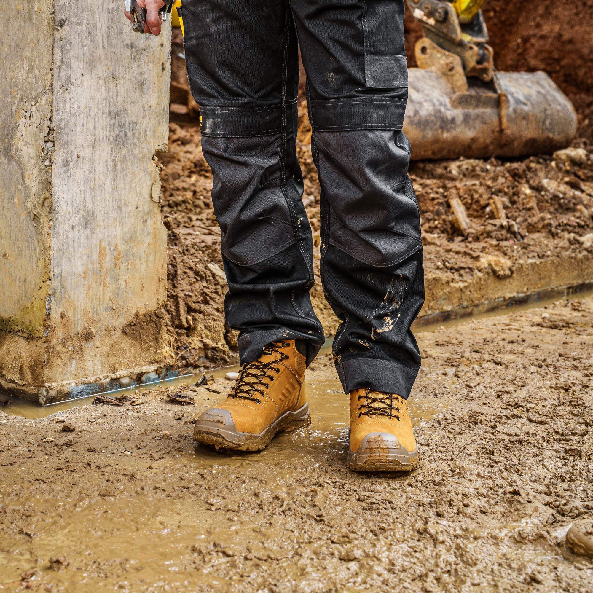 DeWalt Mentor Waterproof Safety Boot Wheat - - Customisable Boots