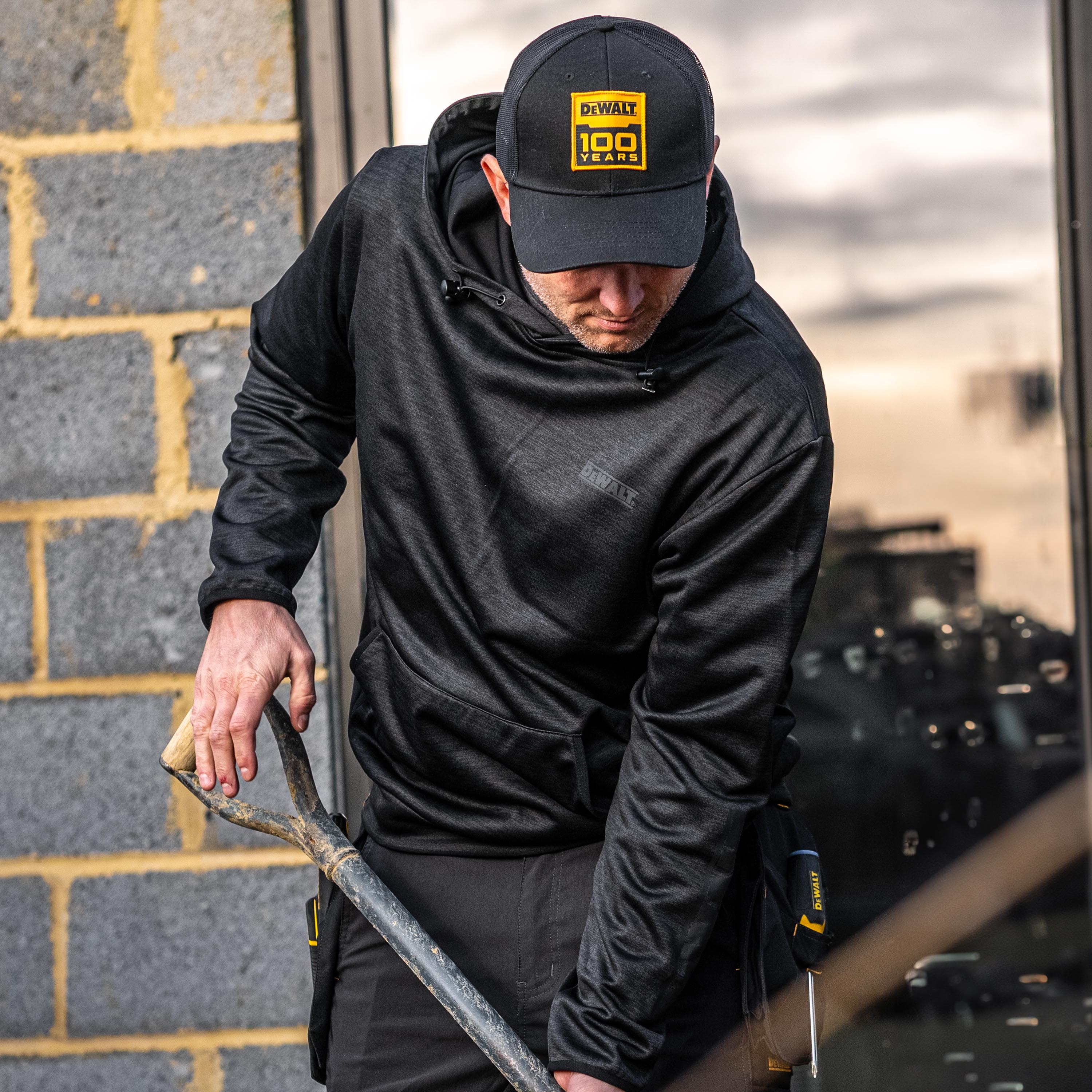 DeWalt Falmouth Lightweight Performance Hoody Black - - Customisable Workwear