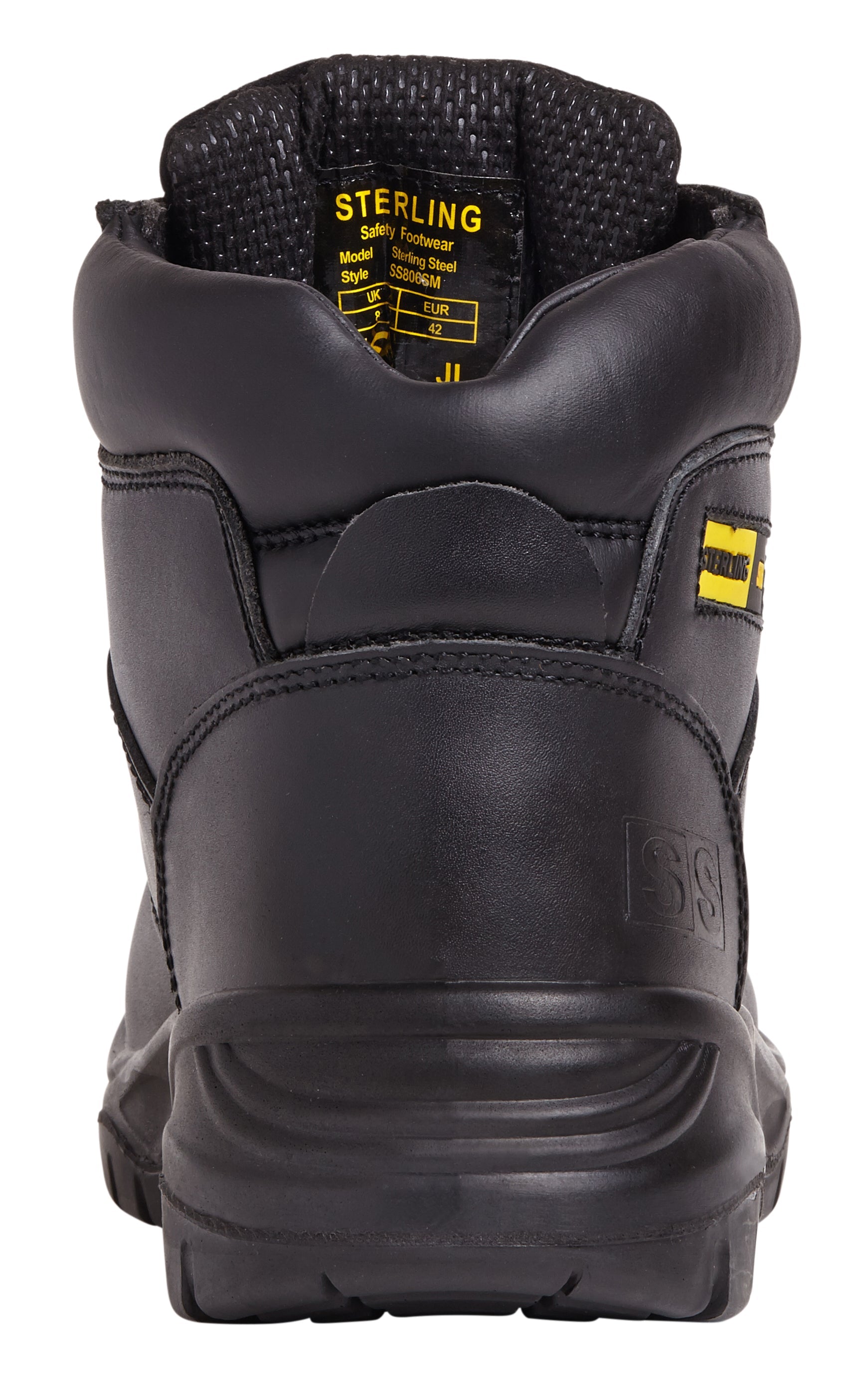 Sterling Steel SS806SM Black 6 Eye Hiker Boot Brown - - Customisable Footwear