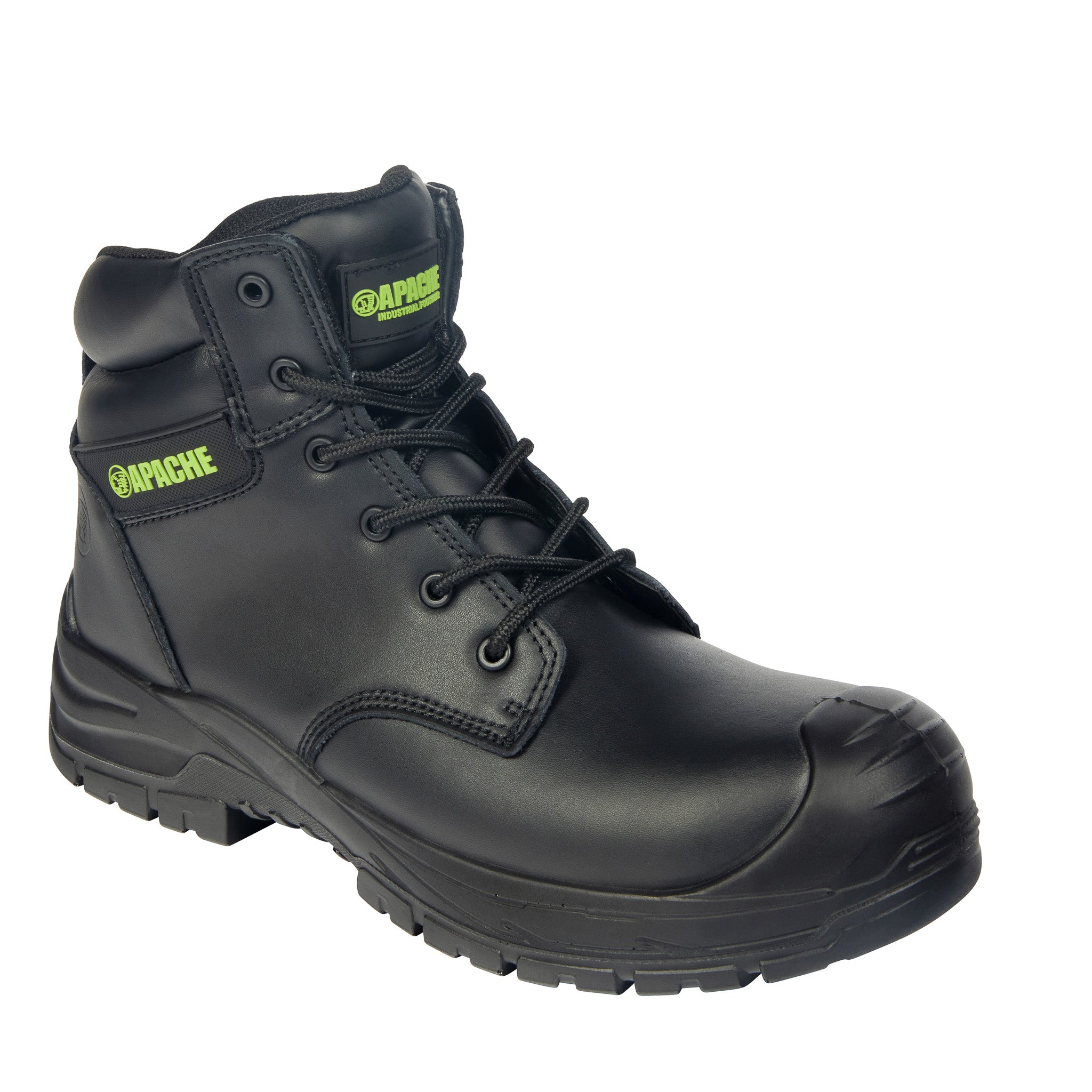 Apache Edmonton Waterproof Composite Safety Boot - Black - Customisable Footwear