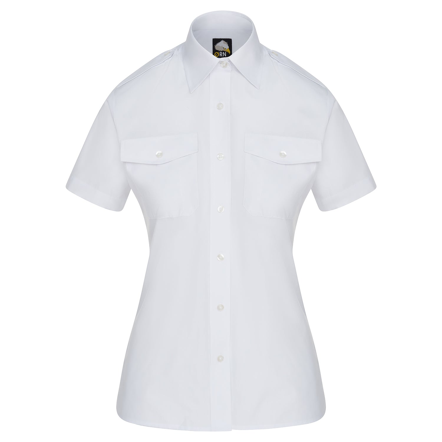 Orn The Classic S/S Pilot Blouse - White - 5850 - White - Customisable Shirts & Blouses