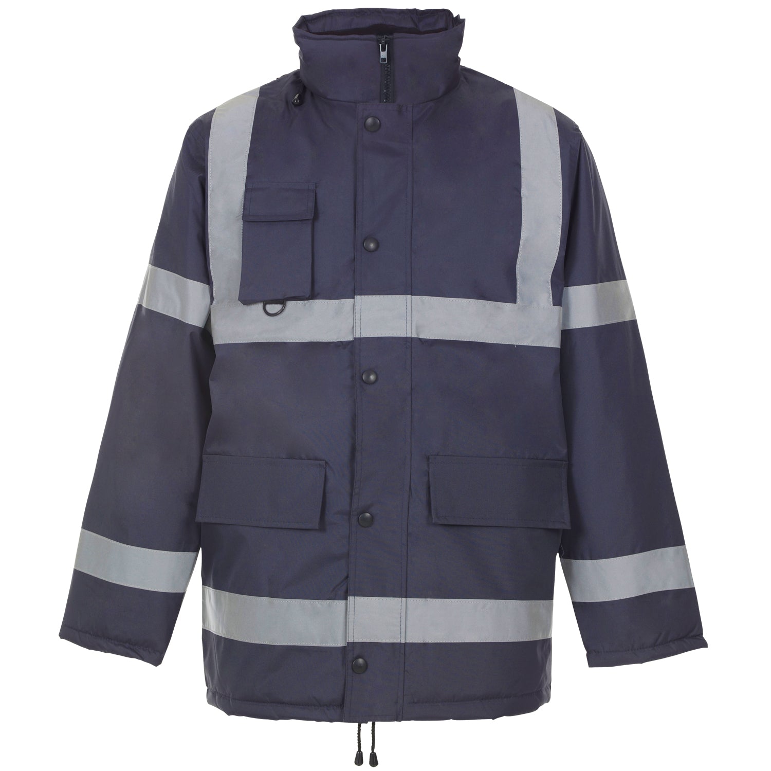 Security Parka - With Tape - W19 - Navy 4XLarge - Customisable Jacket