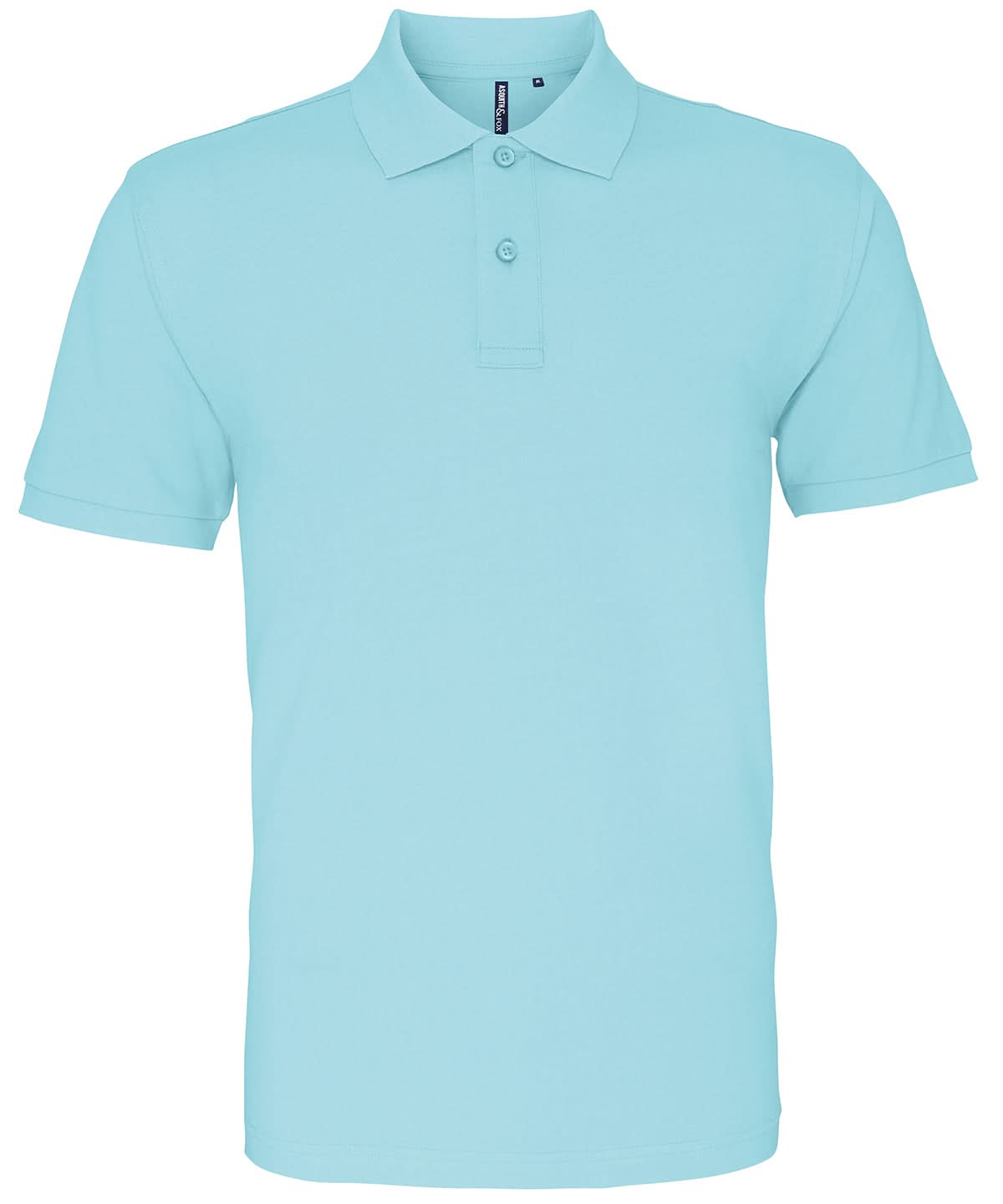 Asquith & Fox Asquith Fox Mens Classic fit polo Bright Ocean AQ010 - Bright Ocean - Customisable Polos