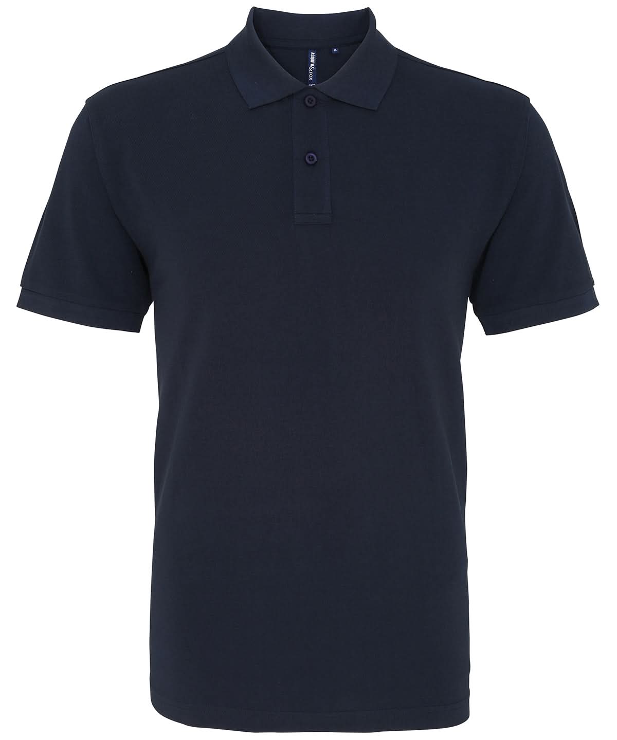 Asquith & Fox Asquith Fox Mens Classic fit polo French Navy AQ010 - French Navy - Customisable Polos