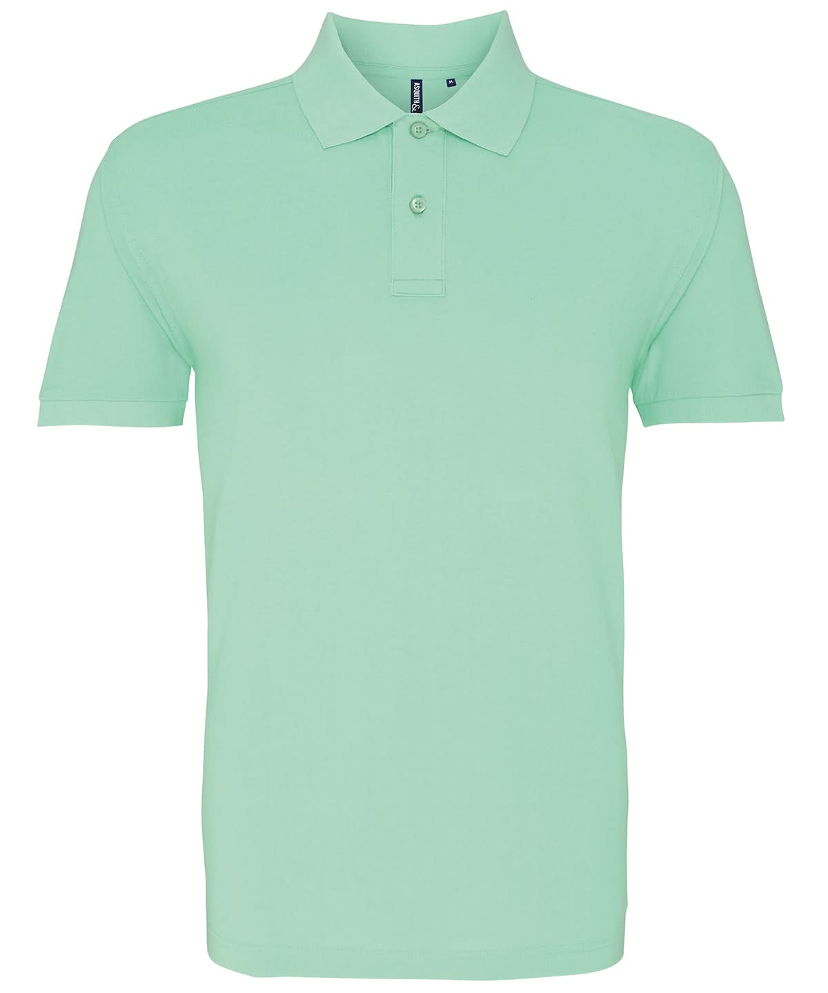 Asquith & Fox Asquith Fox Mens Classic fit polo Mint AQ010 - Mint - Customisable Polos