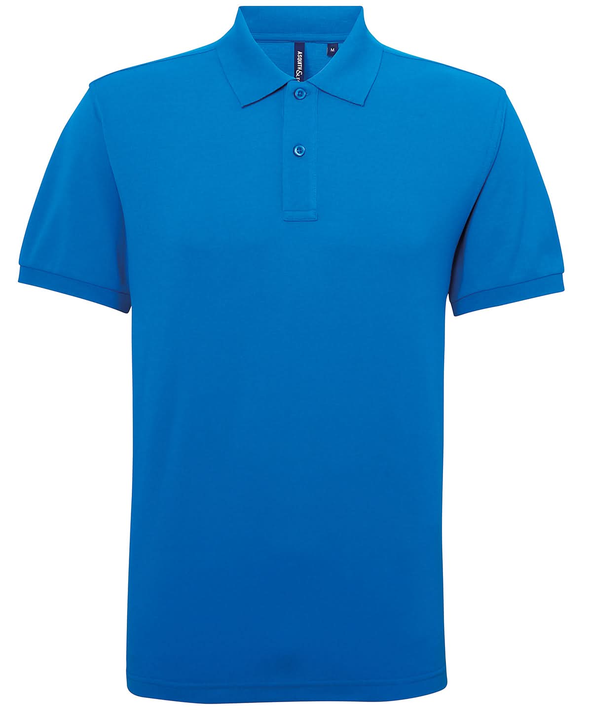 Asquith & Fox Asquith Fox Mens polycotton blend polo Sapphire AQ015 - Sapphire - Customisable Polos