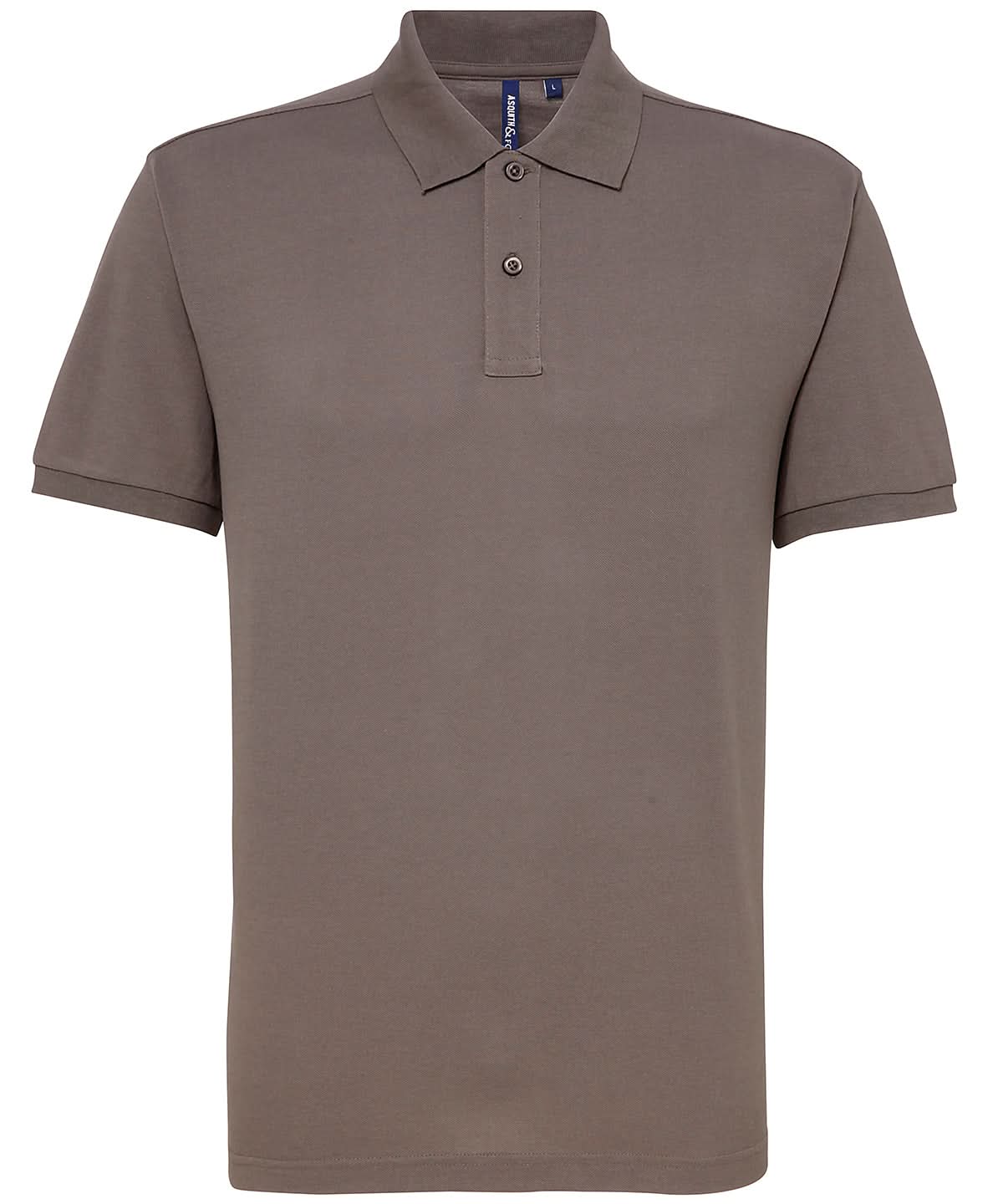 Asquith & Fox Asquith Fox Mens polycotton blend polo Slate AQ015 - Slate - Customisable Polos