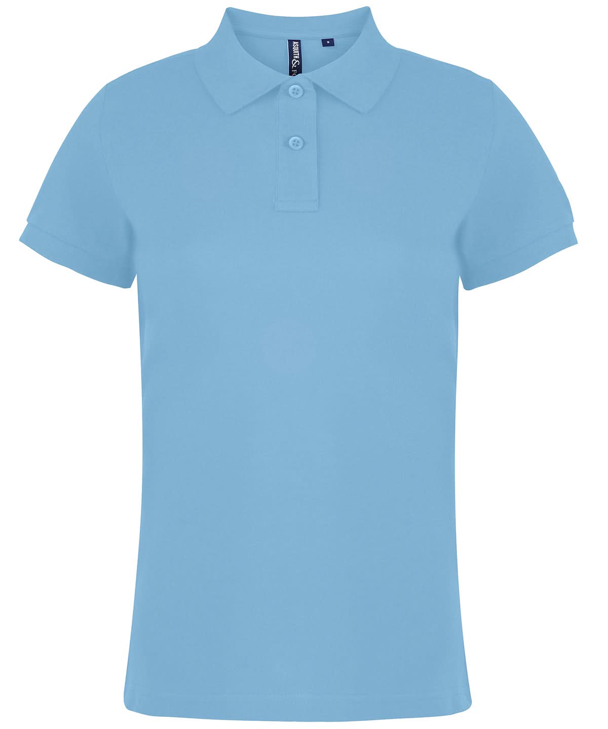 Asquith & Fox Asquith Fox Womens Classic fit polo Sky AQ020 - Sky - Customisable Polos