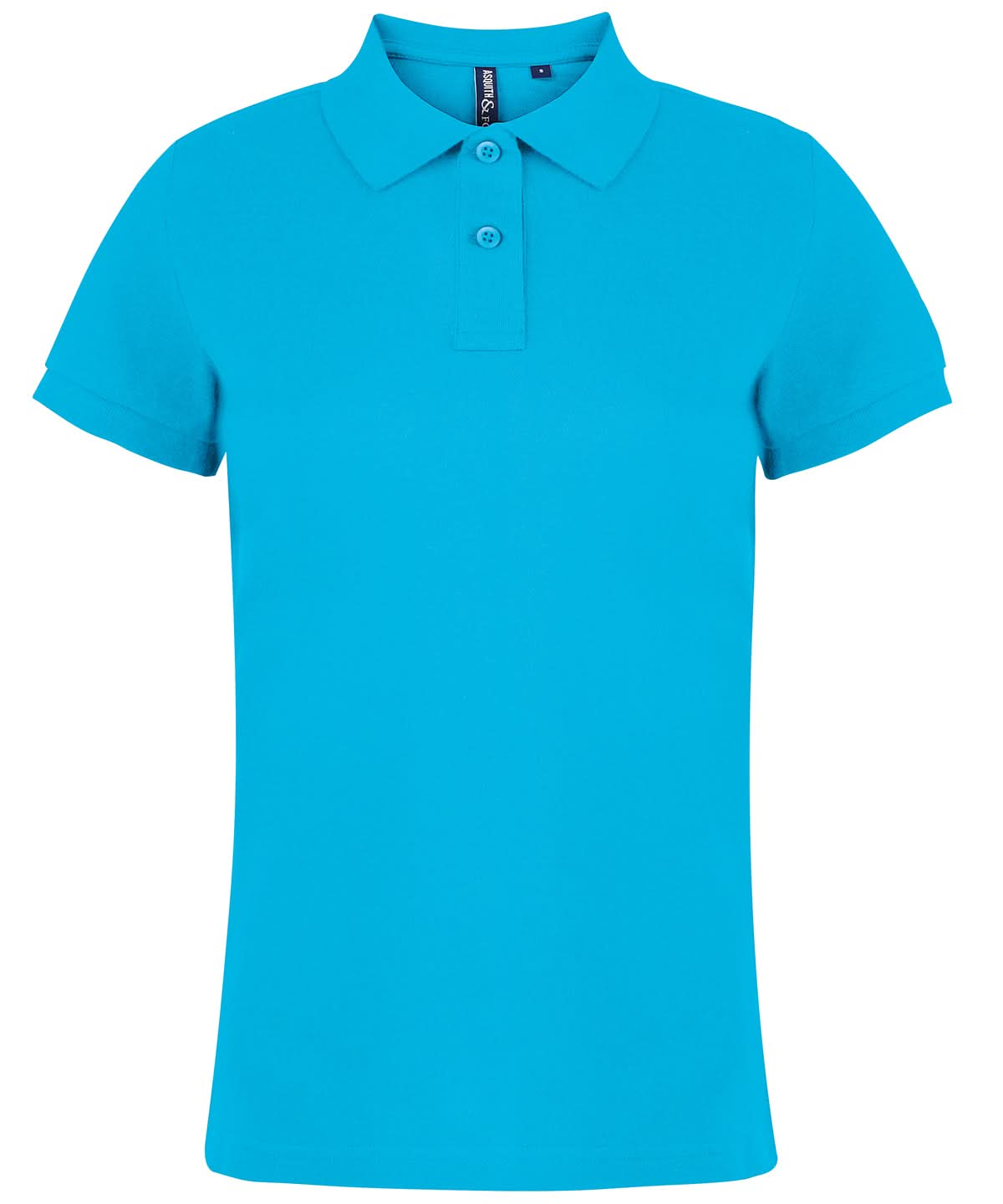 Asquith & Fox Asquith Fox Womens Classic fit polo Turquoise AQ020 - Turquoise - Customisable Polos