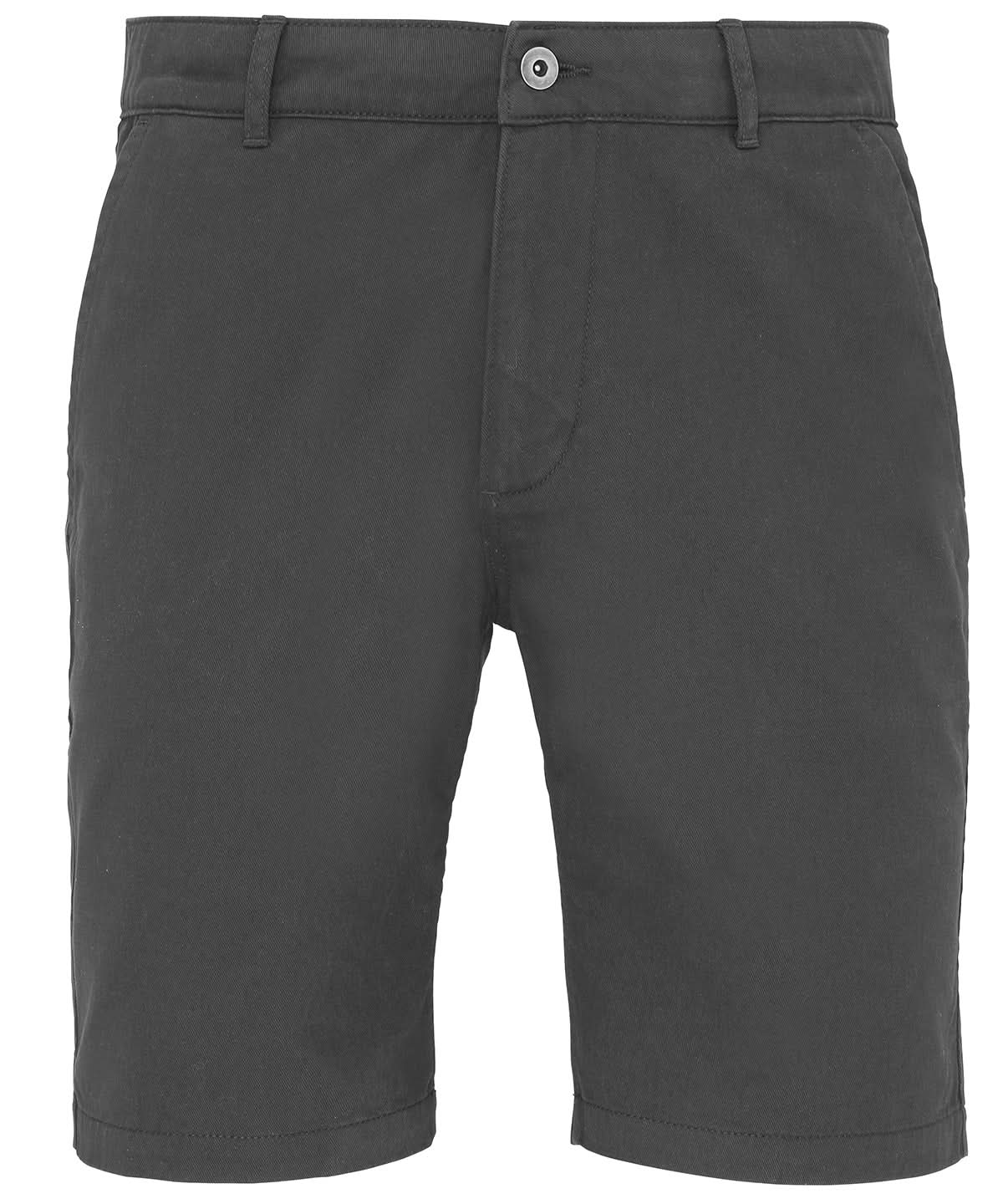 Asquith & Fox Mens chino shorts AQ051 - Slate - Customisable Shorts