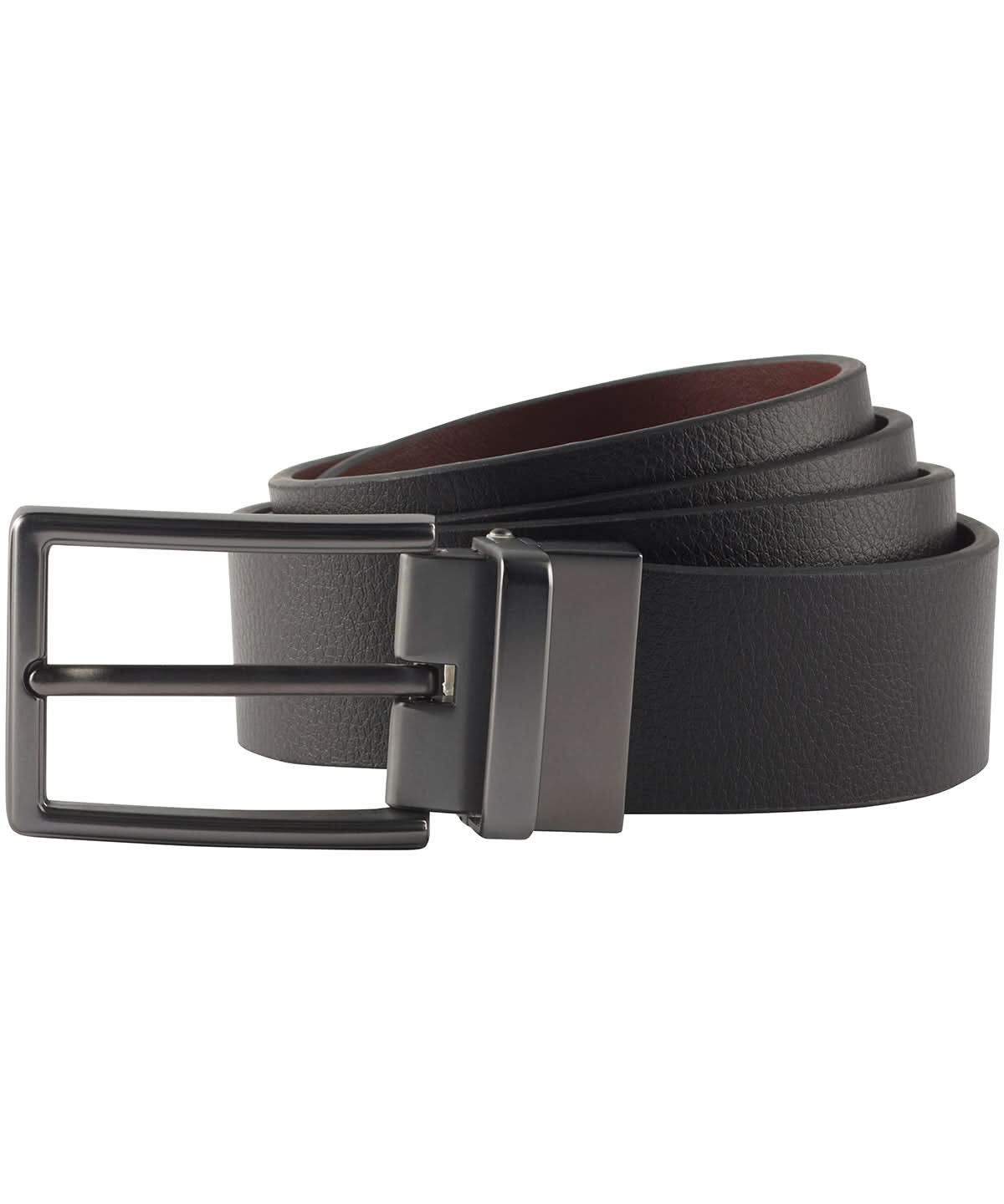 Asquith & Fox Mens two way leather belt AQ904 - Black Brown One size - Customisable Belts
