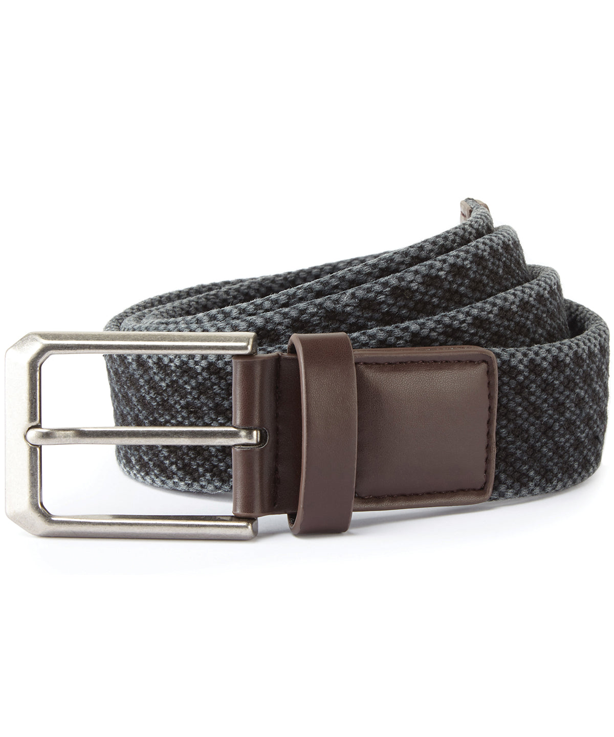 Men's vintage wash canvas belt - AQ905 - Black - Customisable Belts