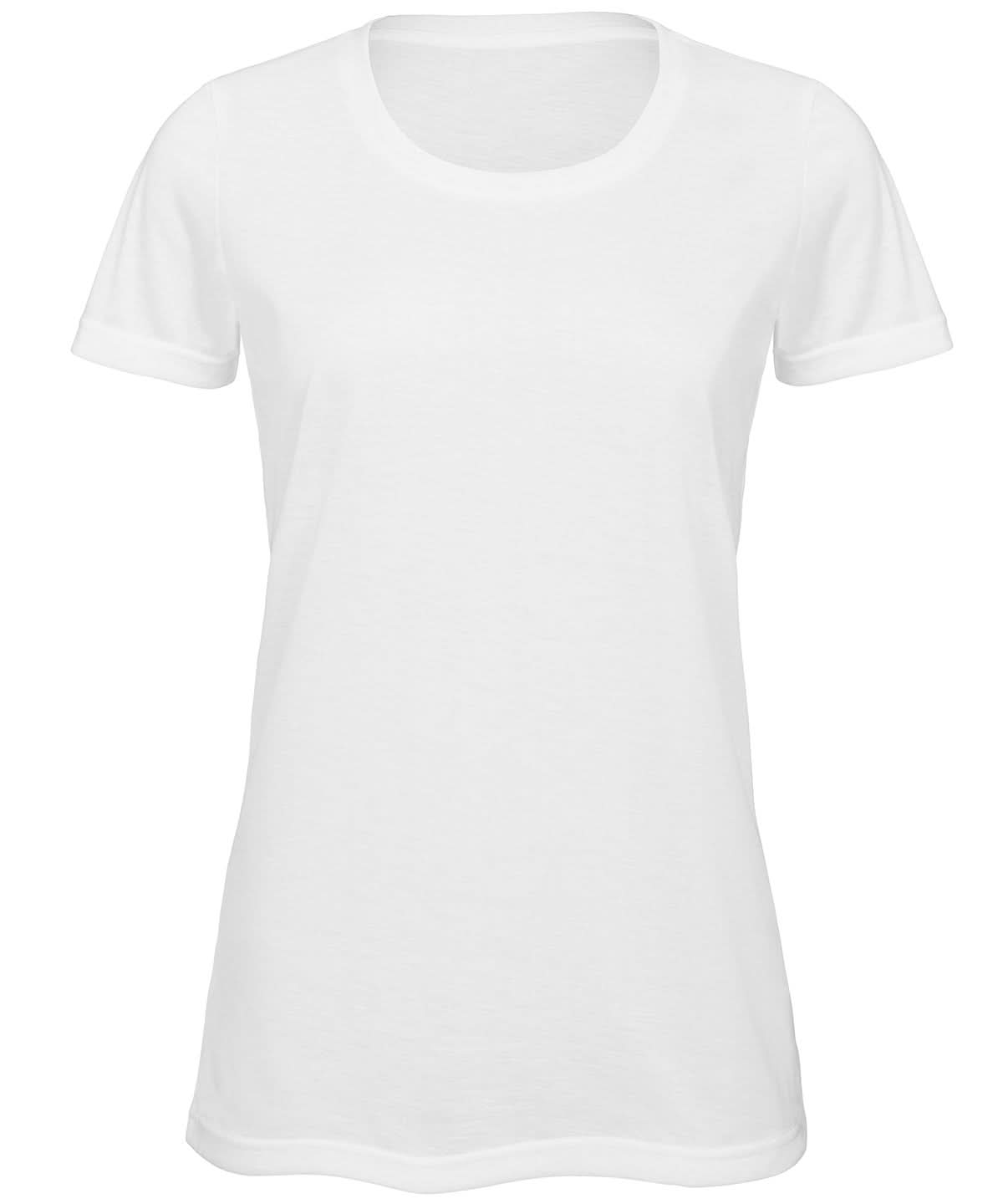 B&C Collection Sublimation women B123F - White - Customisable T-Shirt