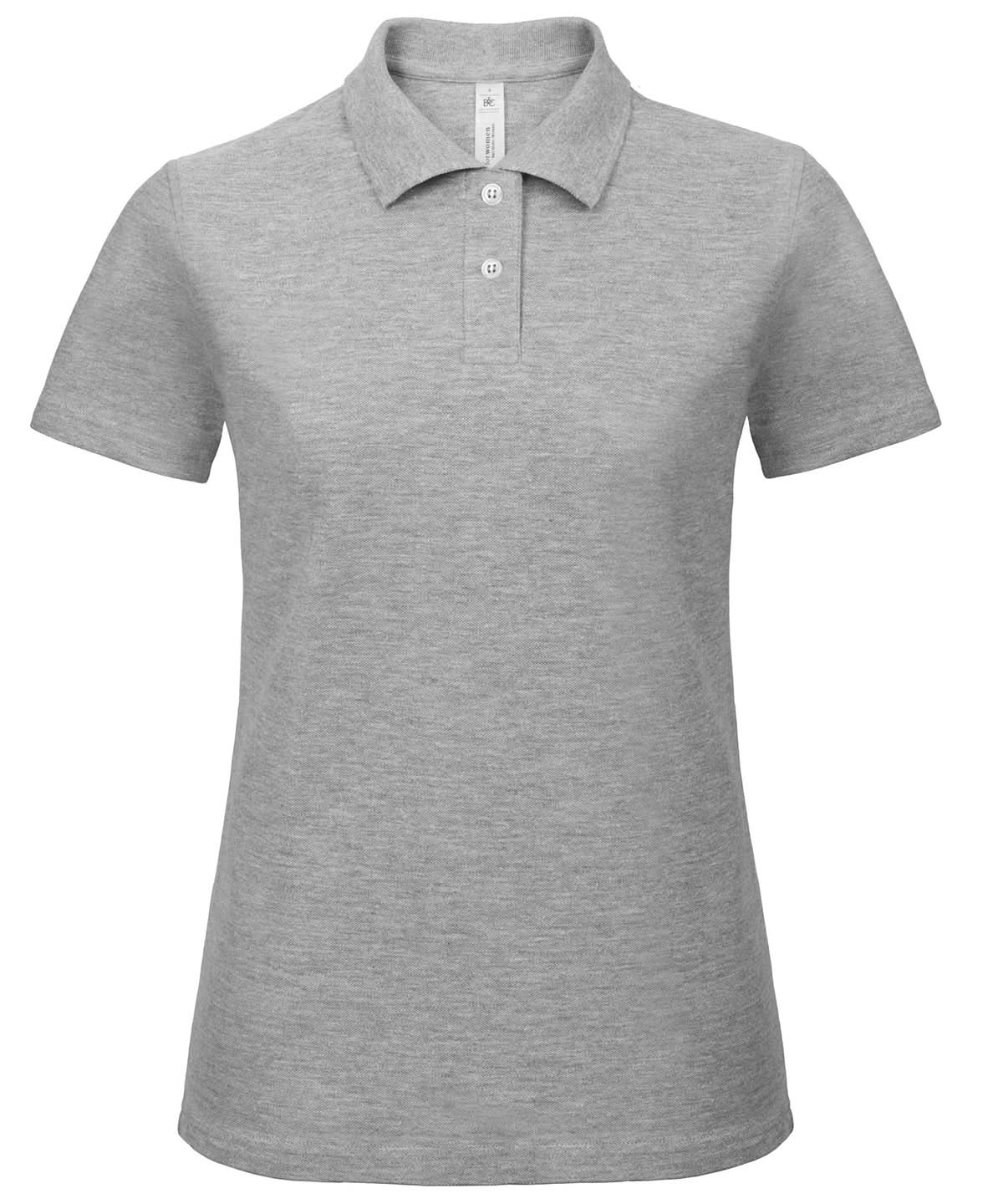 B&C Collection ID 001 polo women Heather Grey B306F - Heather Grey - Customisable Polos