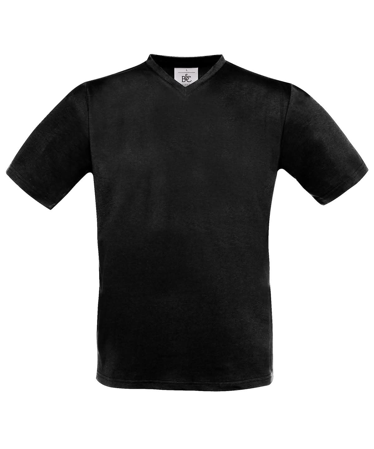 B&C Collection Exact v neck BA108 - Black - Customisable T-Shirt