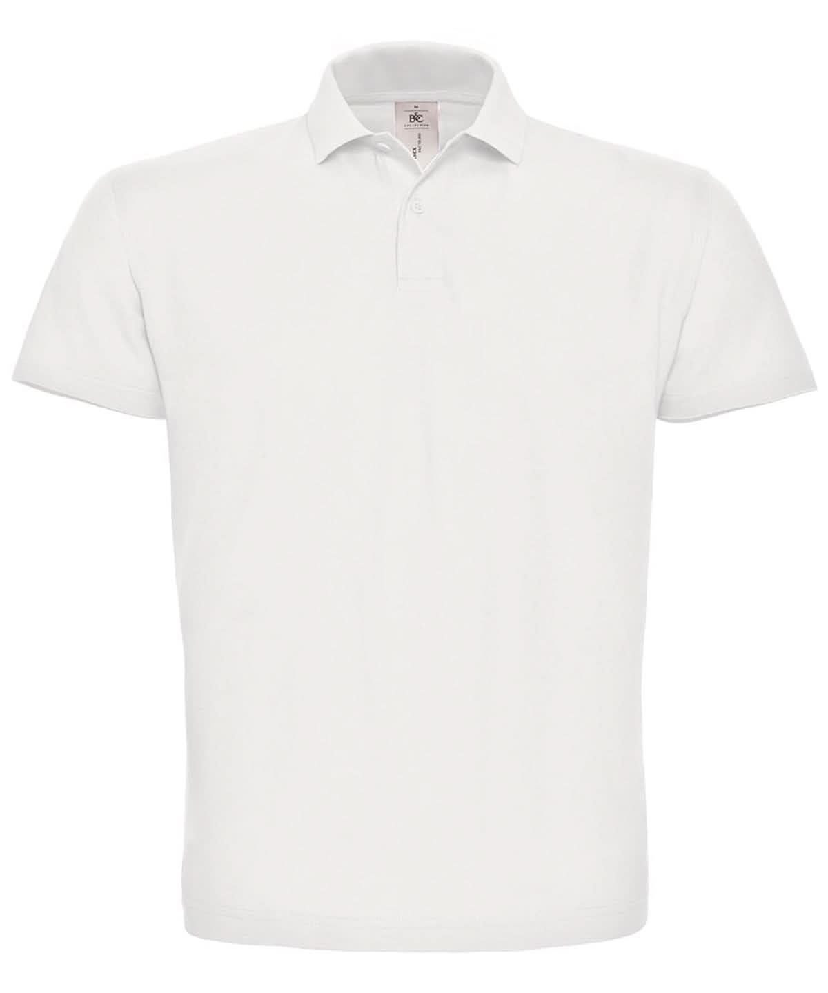 B&C Collection ID 001 polo White BA306 - White - Customisable Polos