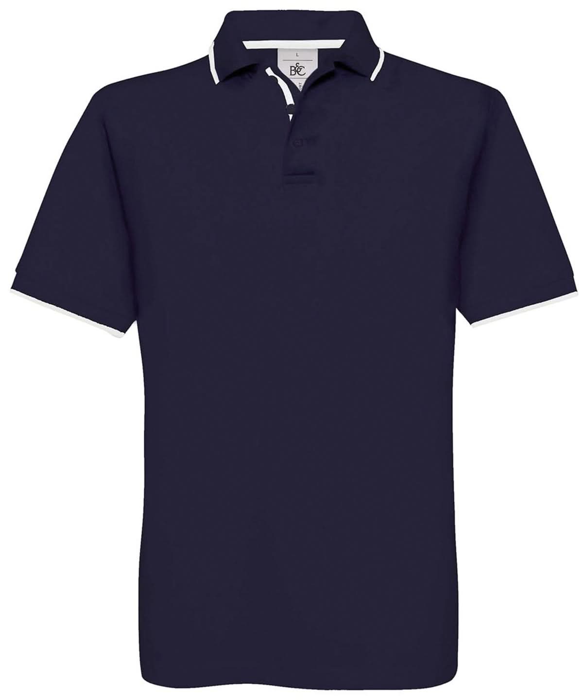 B&C Collection Safran sport ba351 - Navy White - Customisable Polos