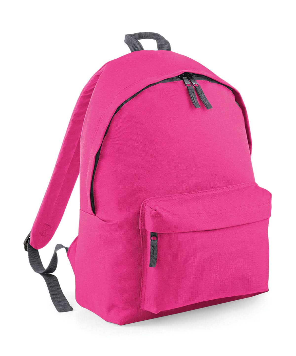 Bagbase Original fashion backpack BG125 - Fuchsia Graphite Grey One size - Customisable Bags