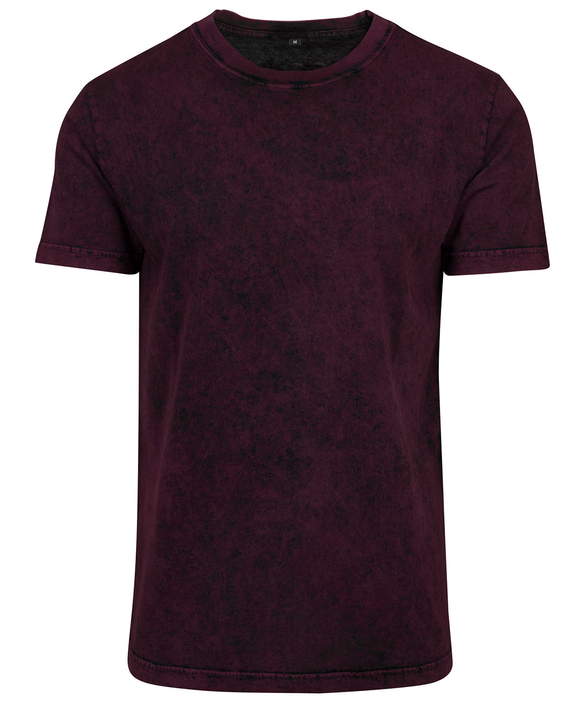 Acid washed tee - BY070 - Berry Black - Customisable T-Shirts