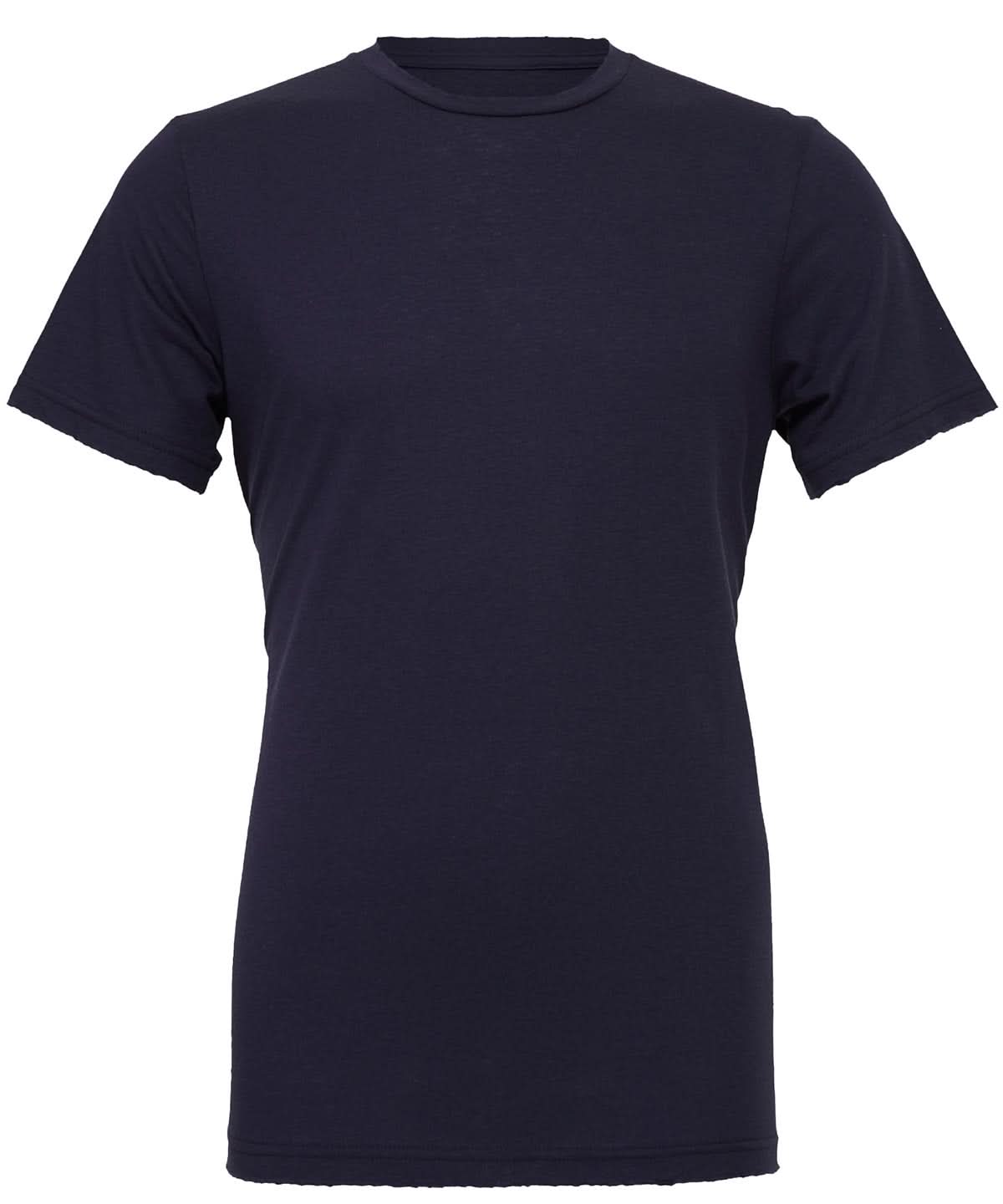 Bella Canvas Unisex Jersey crew neck t shirt Navy CV001 - Navy - Customisable T-Shirt